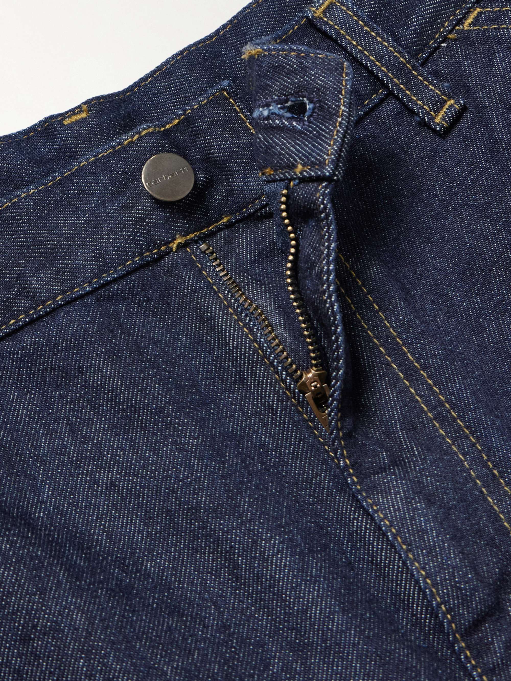 Double Knee Straight-Leg Panelled Jeans view