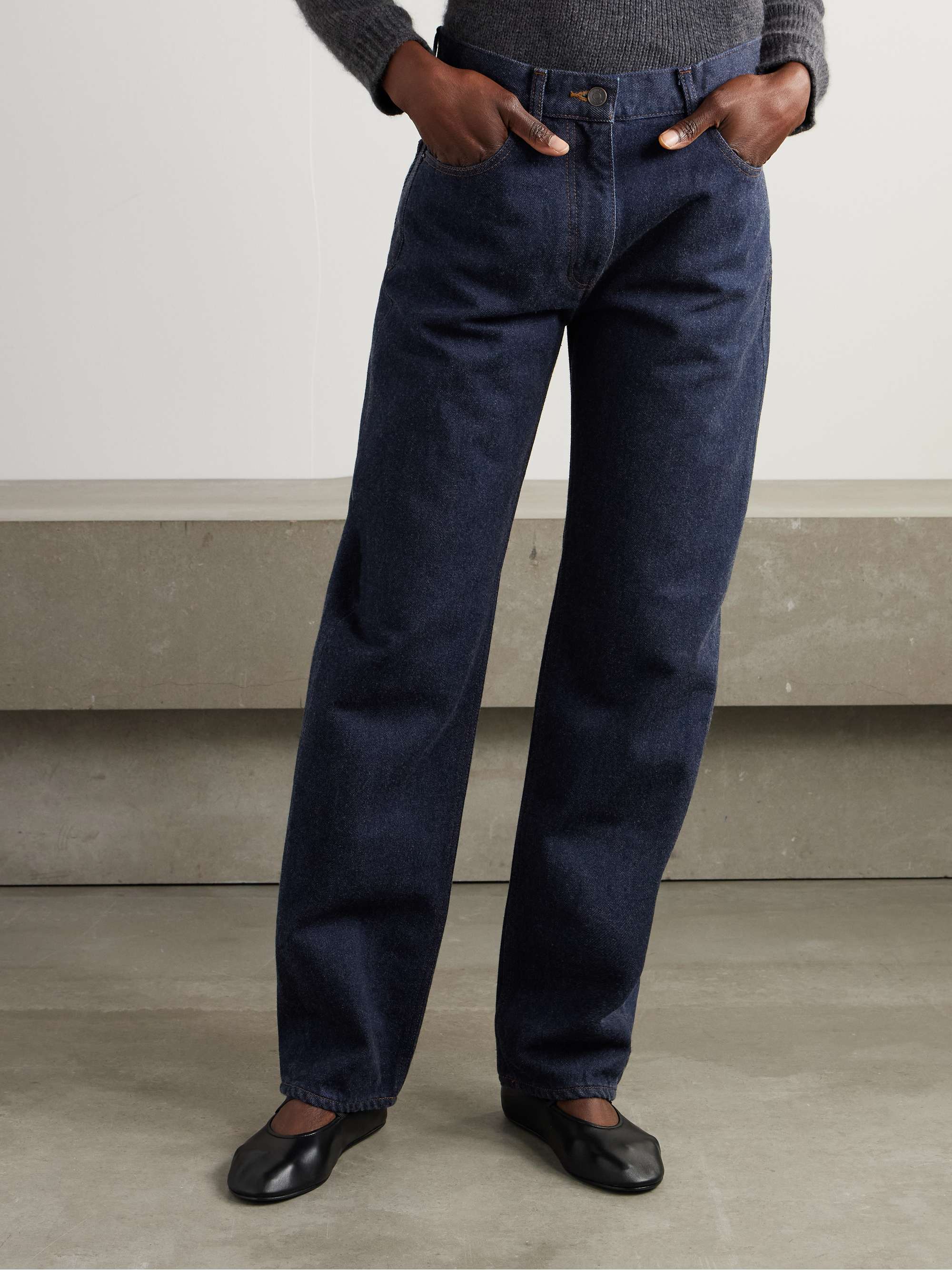 Berty mid-rise straight-leg jeans view