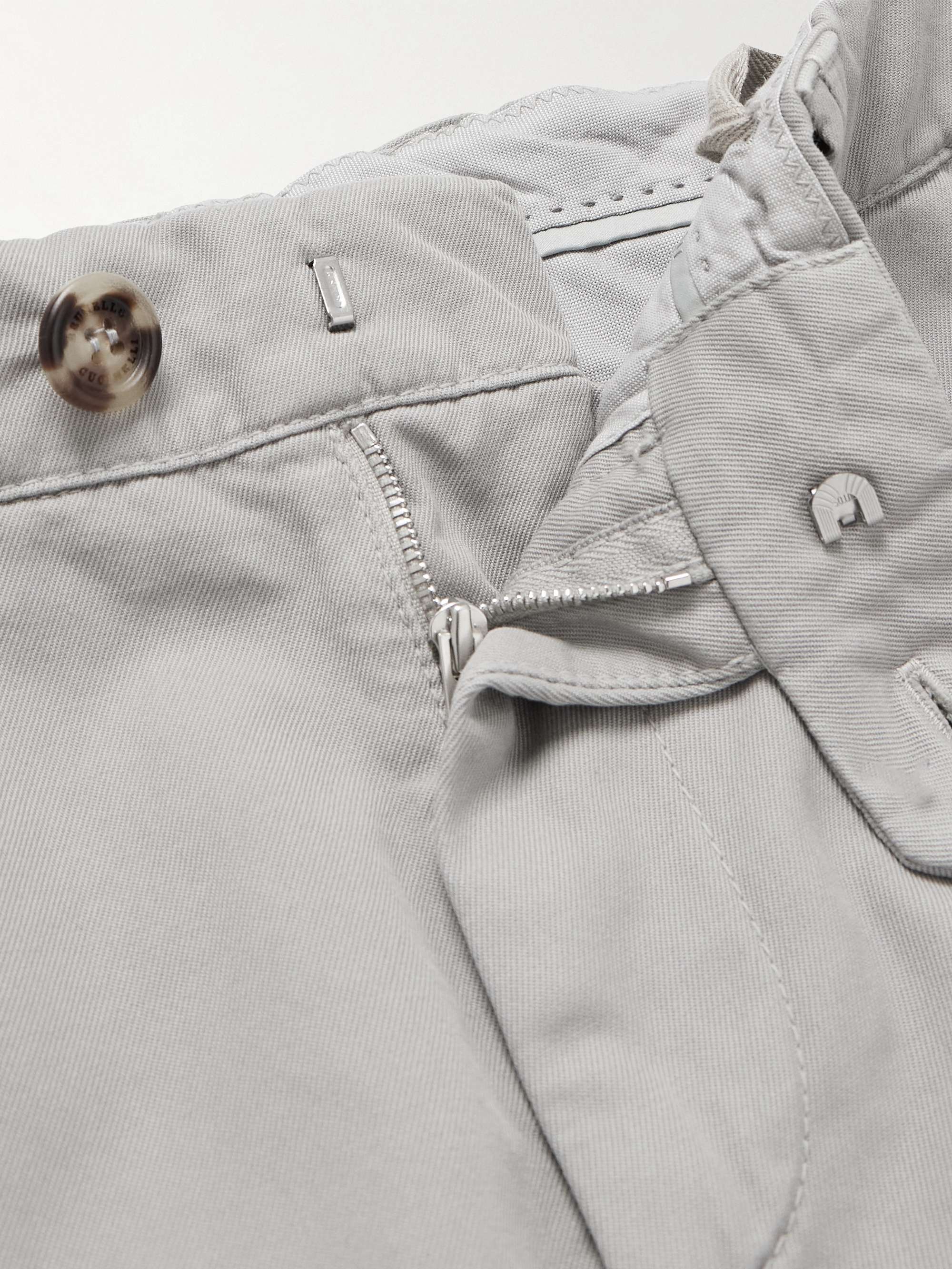 Straight-Leg Cotton-Gabardine Cargo Shorts view