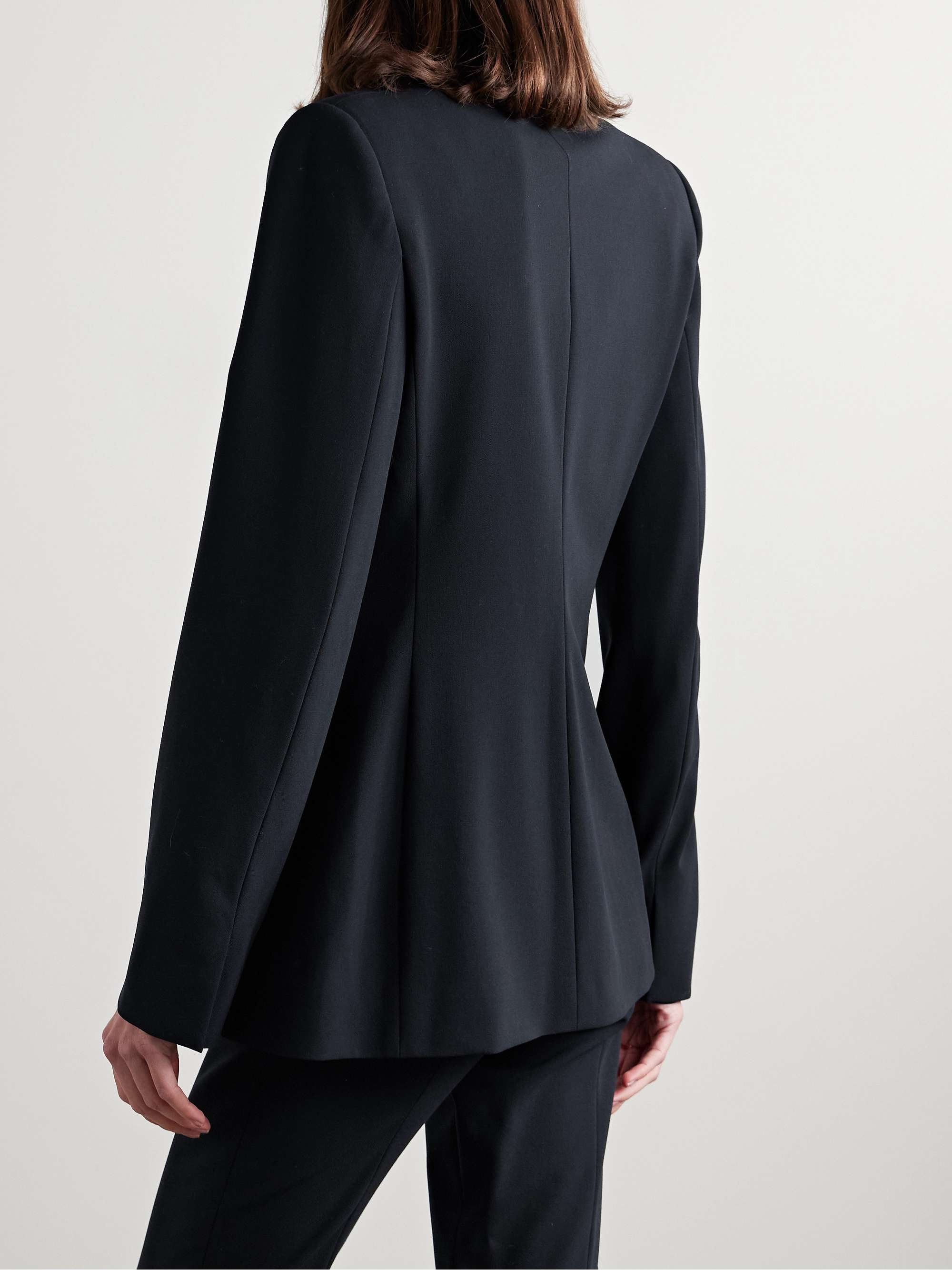 Bennet wool-blend crepe blazer view