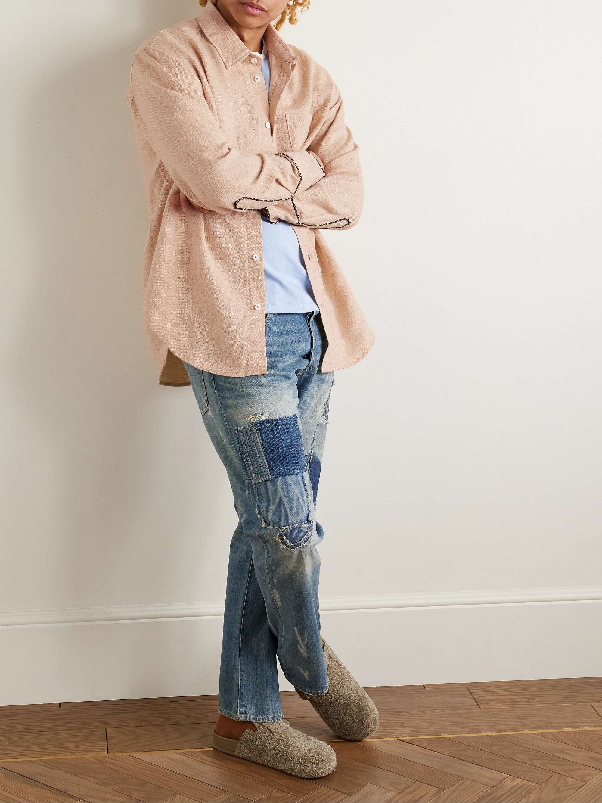 Linen, Wool, Silk and Cashmere-Blend Shirt view