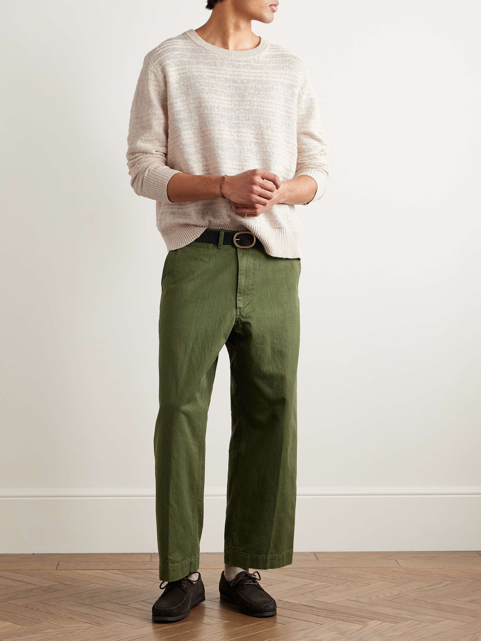 Cotton, Linen and Silk-Blend Sweater view