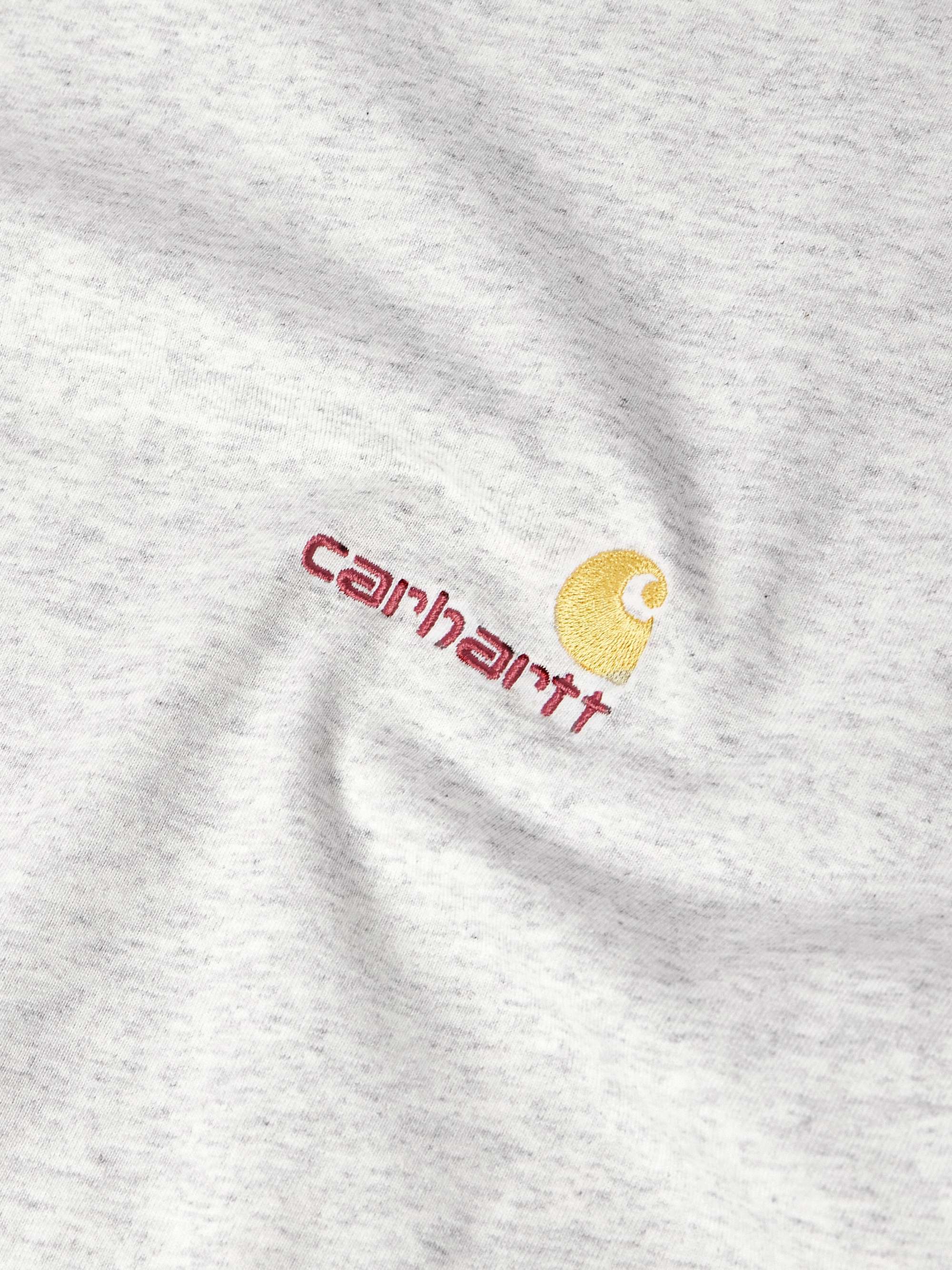 American Script Logo-Embroidered Organic Cotton-Jersey T-Shirt view