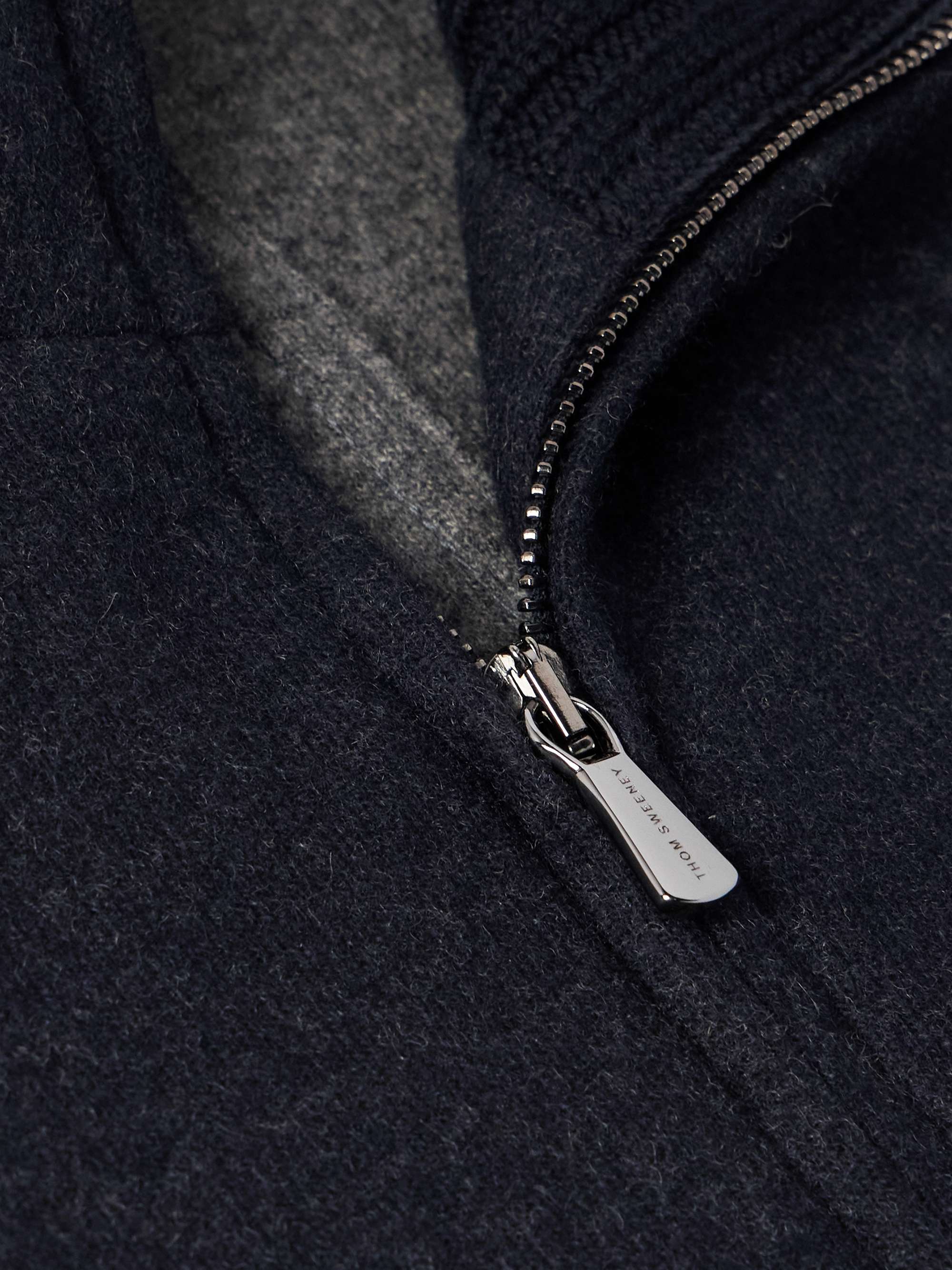Cashmere-Blend Felt Bomber Jacket view