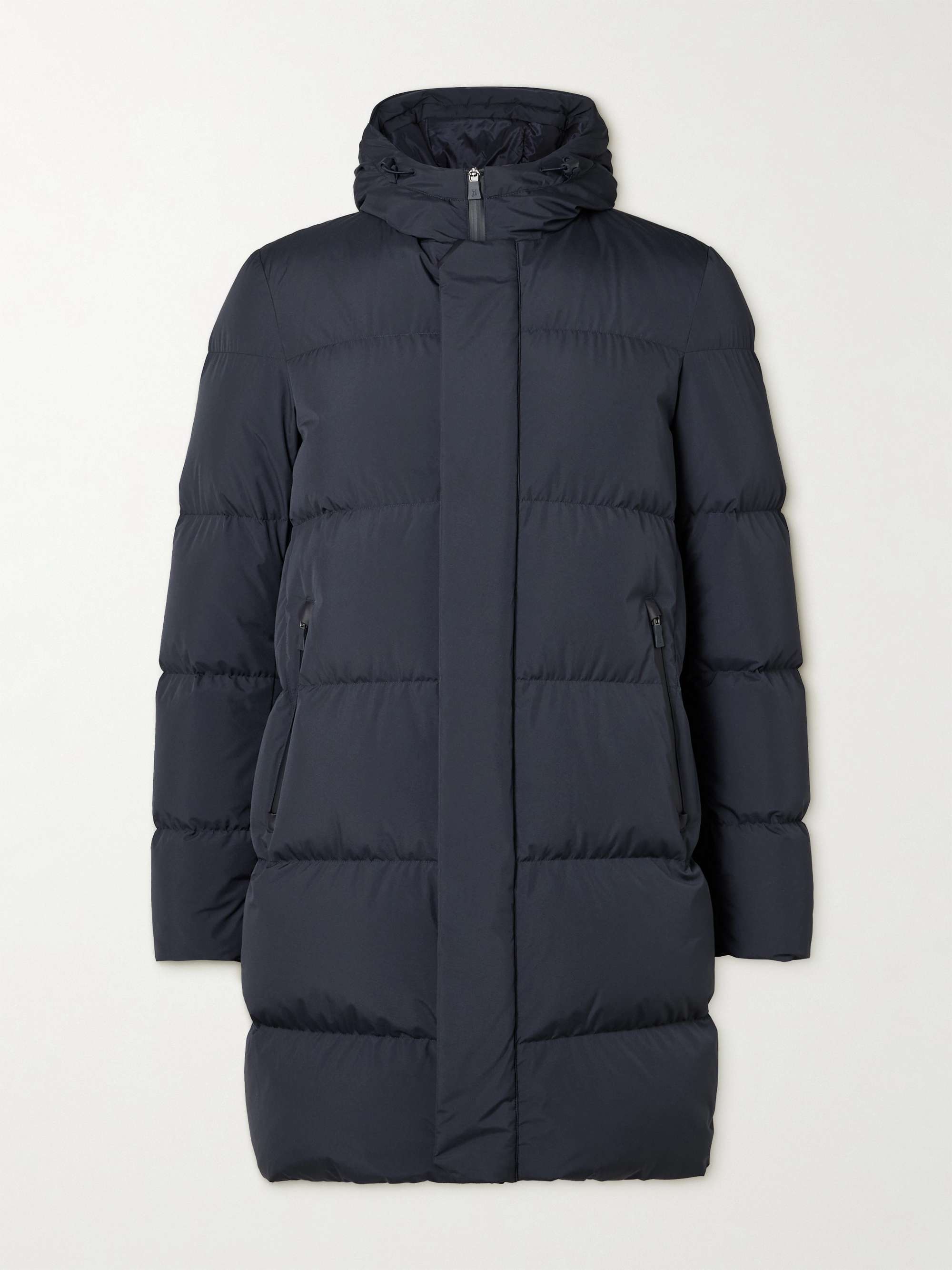Quilted GORE-TEX INFINIUM™ WINDSTOPPER® Hooded Down Jacket view