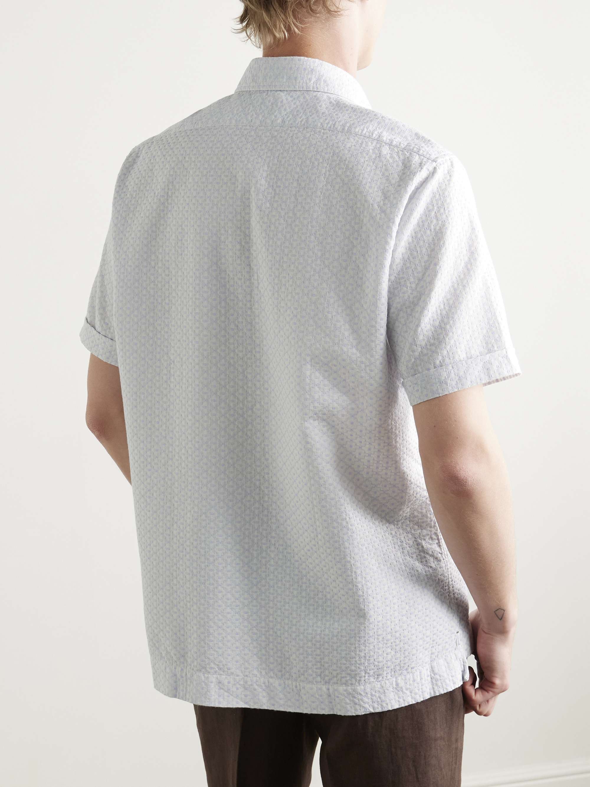Marquez Embroidered Cotton-Voile Shirt view