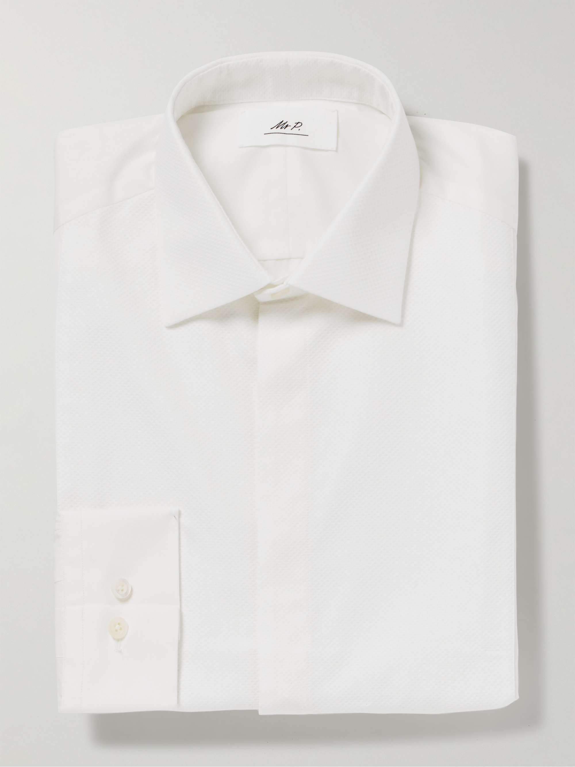 Cotton Bib-Front Tuxedo Shirt view