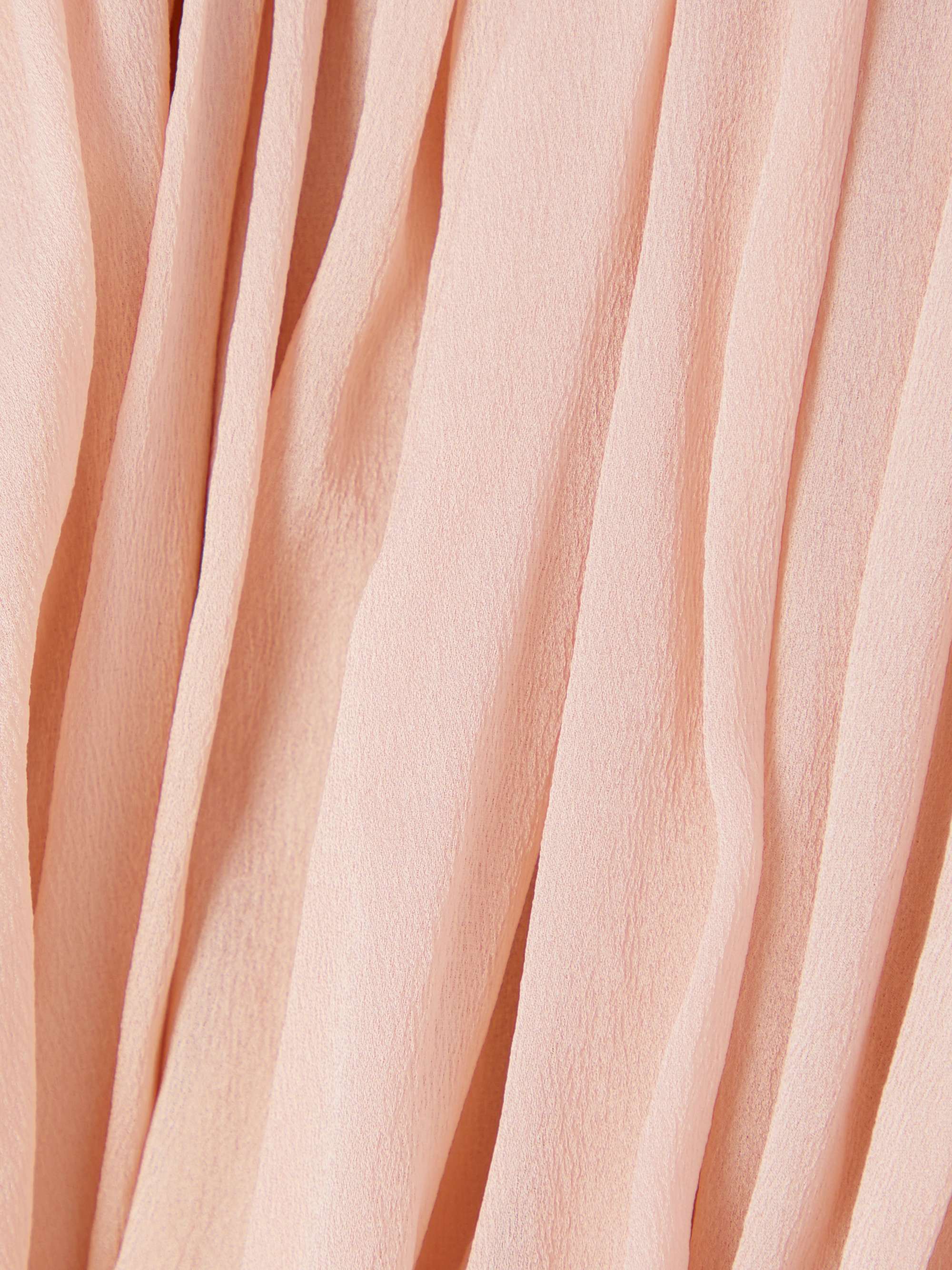 Pleated silk crepe de chine shorts view