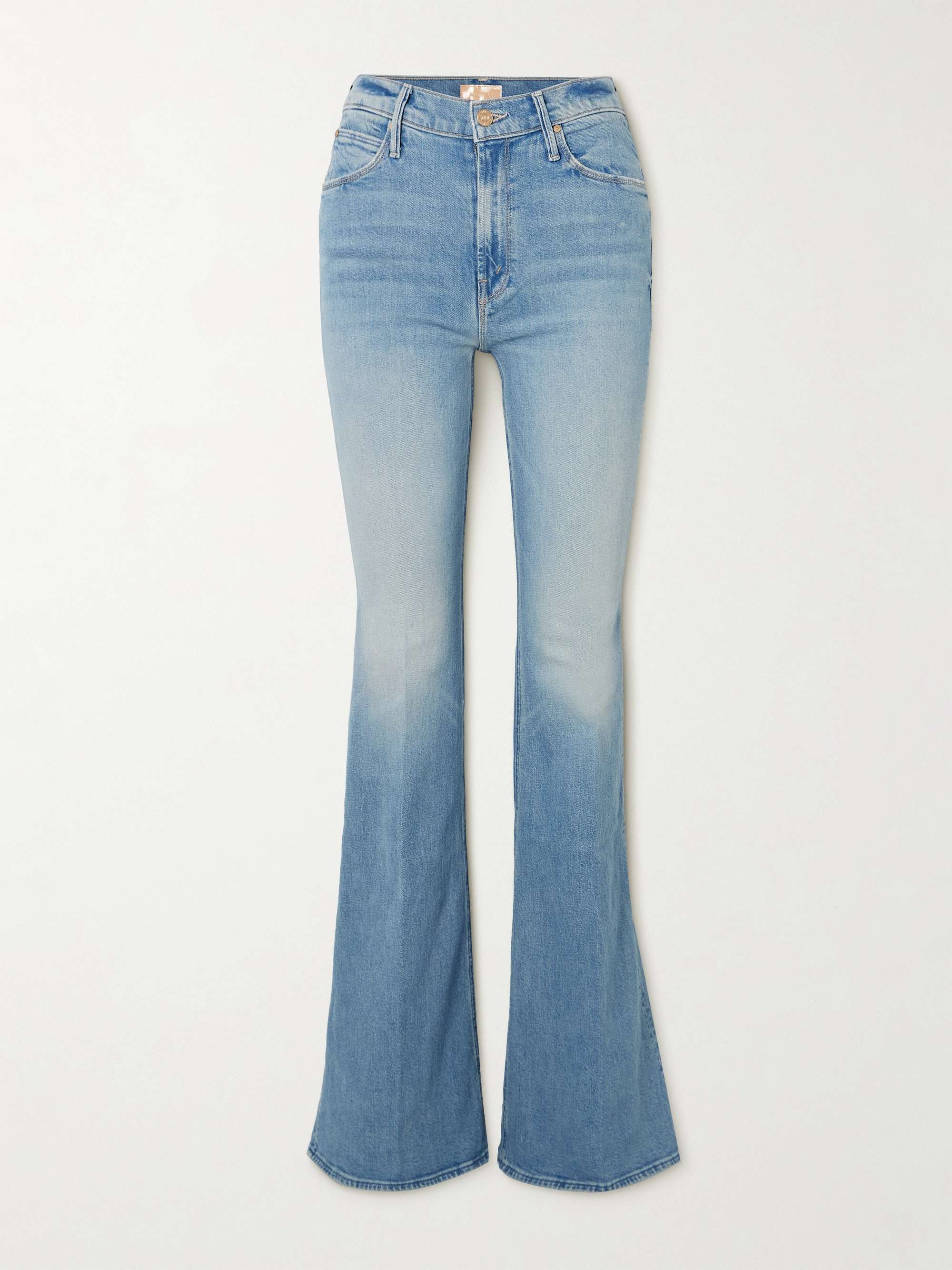 The Doozy high-rise flared recycled jeans view