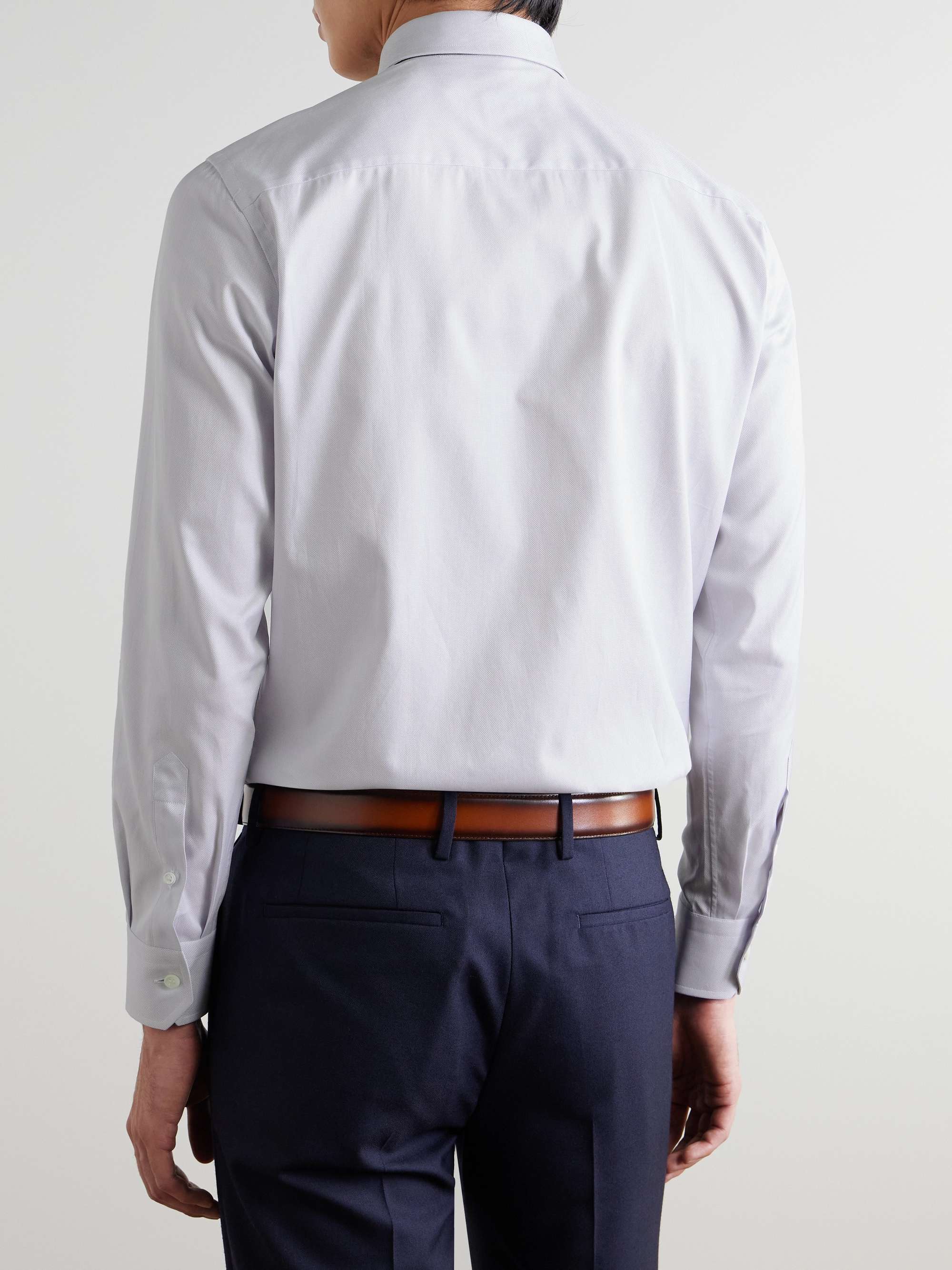Trevi Cutaway-Collar Cotton Oxford Shirt view