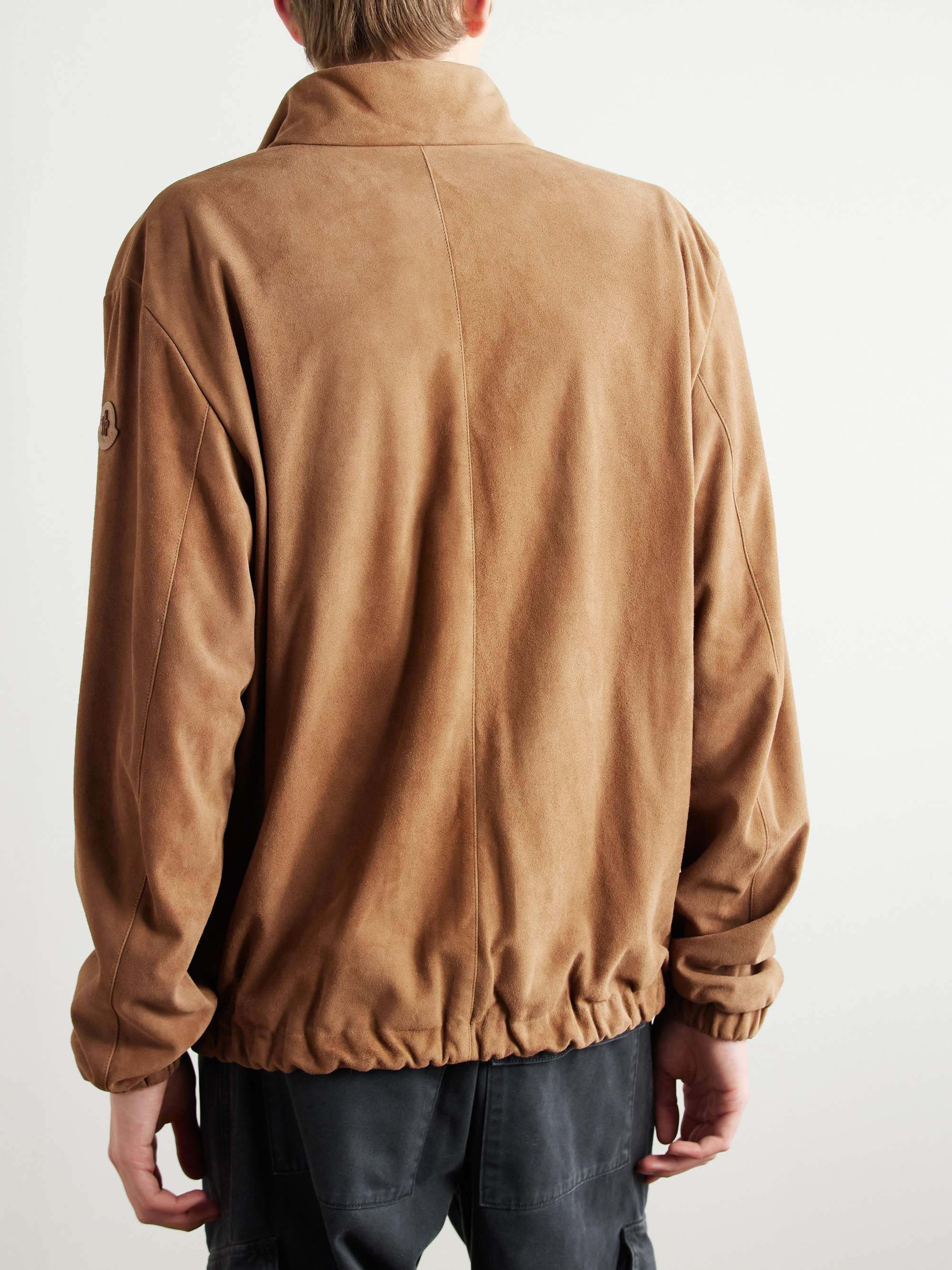 Turbat Logo-Appliquéd Reversible Suede and AirSoft Shell Jacket view