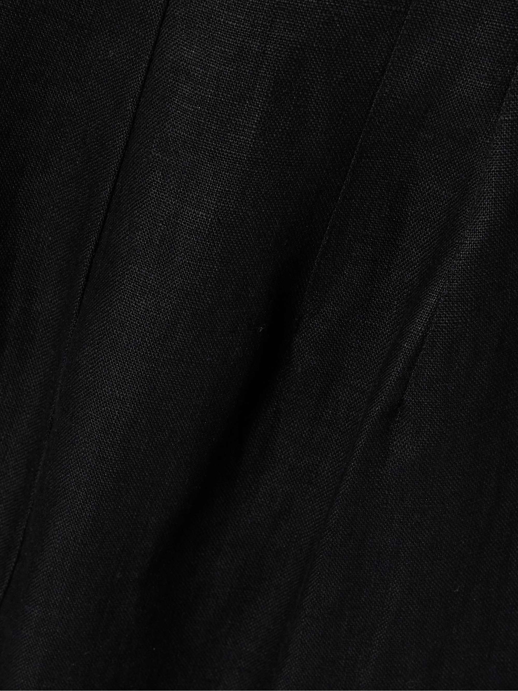 Olmeto off-the-shoulder linen mini dress view
