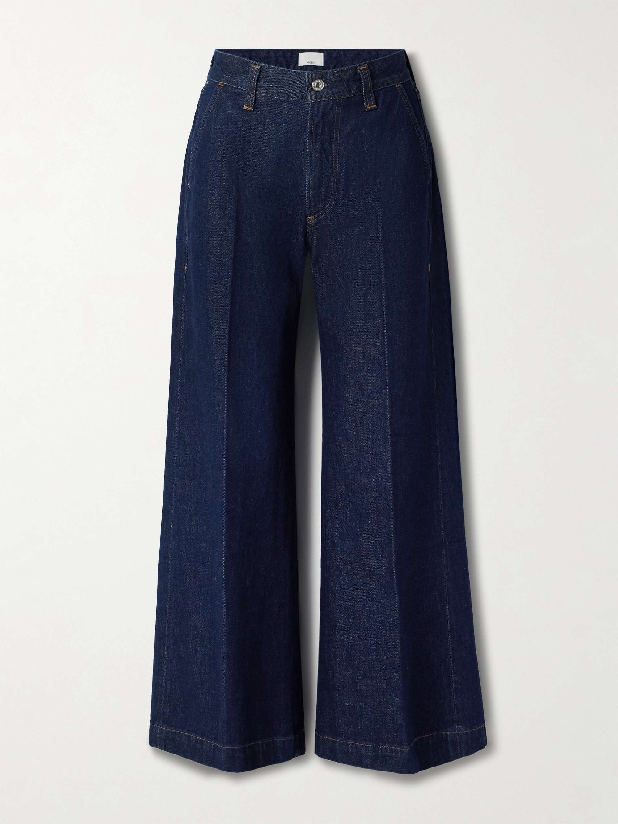 + Argent Beverly high-rise wide-leg jeans view