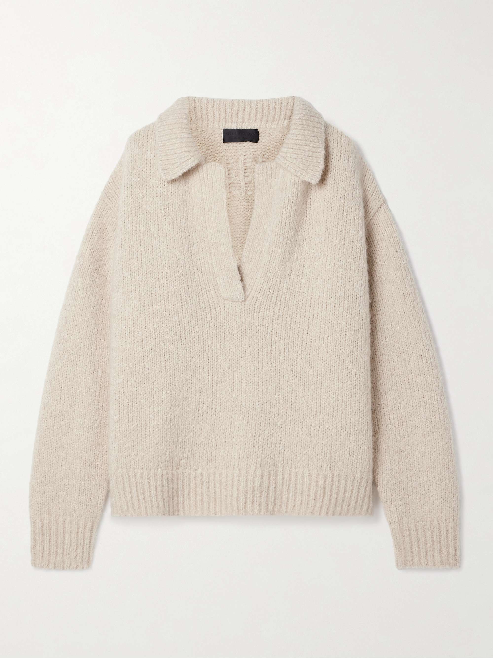 Callen oversized cashmere and silk-blend sweater view