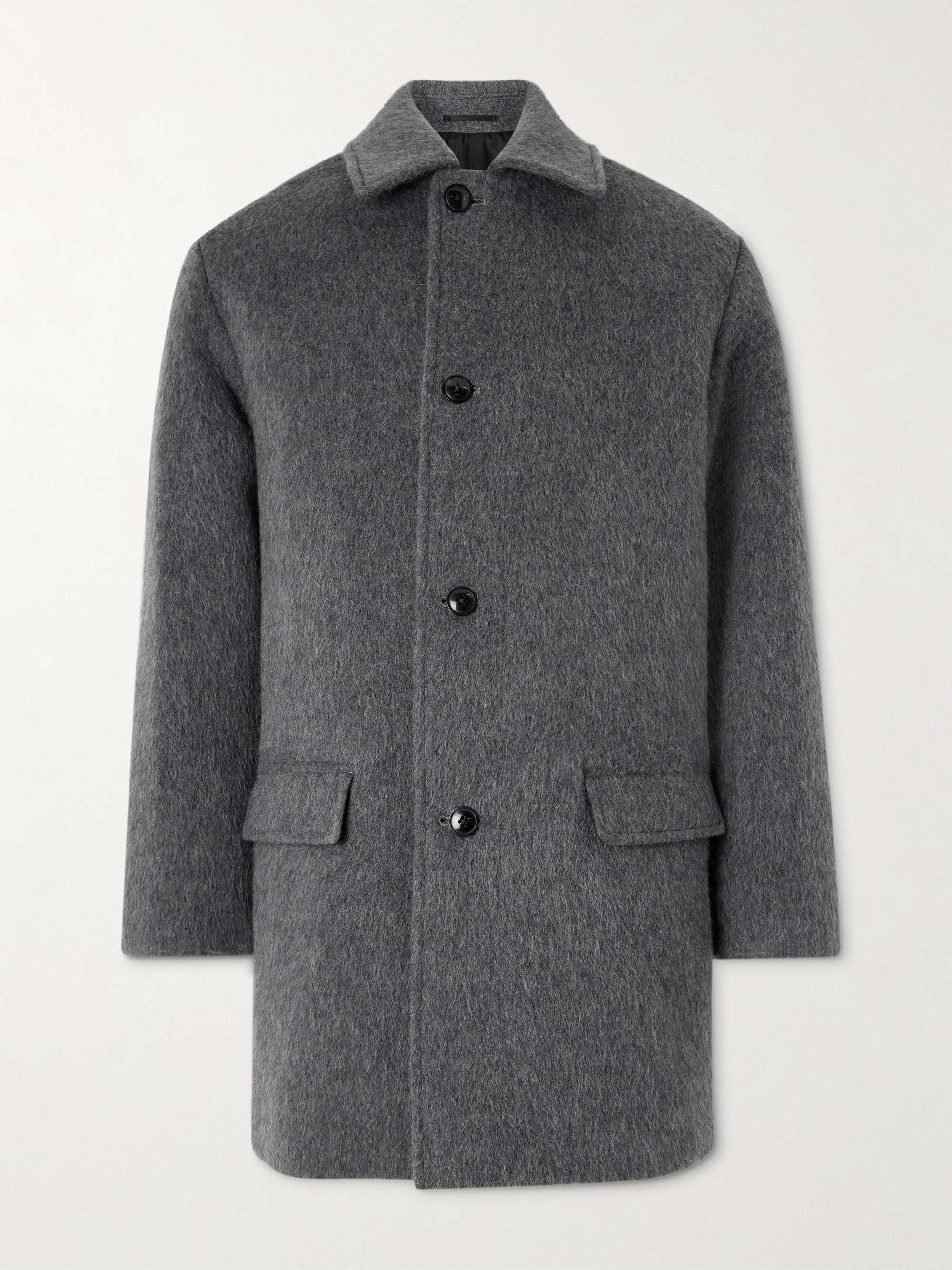Hunter Brushed Wool, Mohair and Camel-Blend Coat view