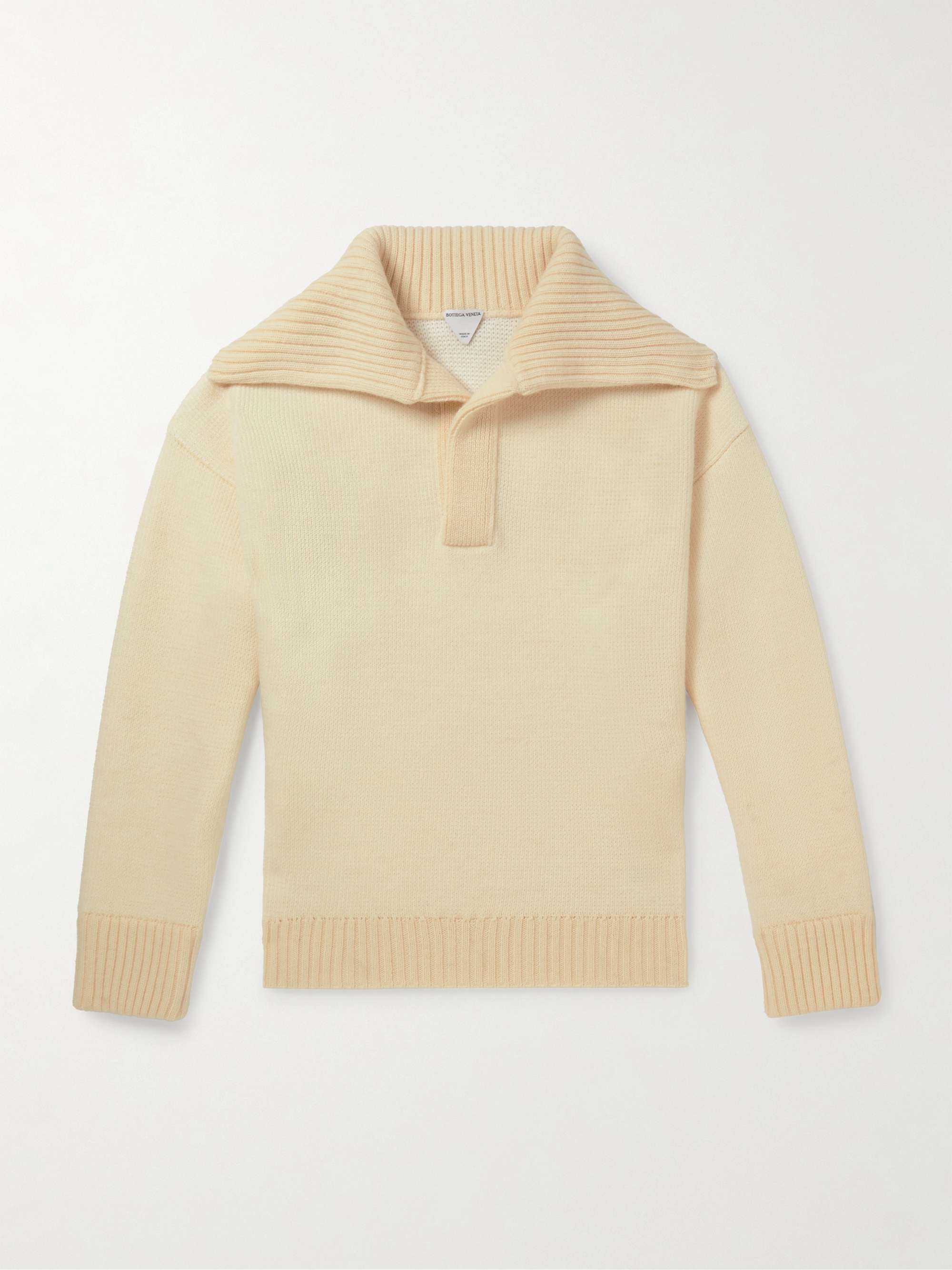 Shawl-Collar Wool Sweater view