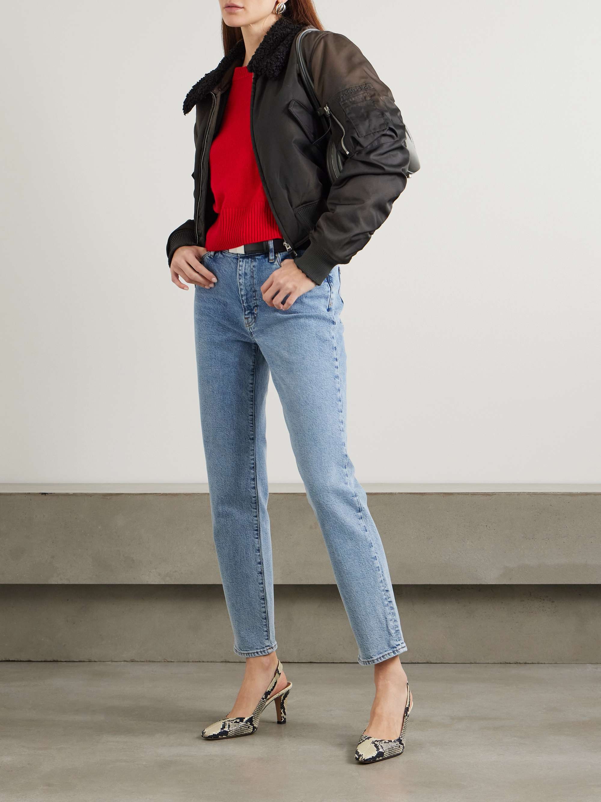 The Borrowed high-rise slim-leg jeans view