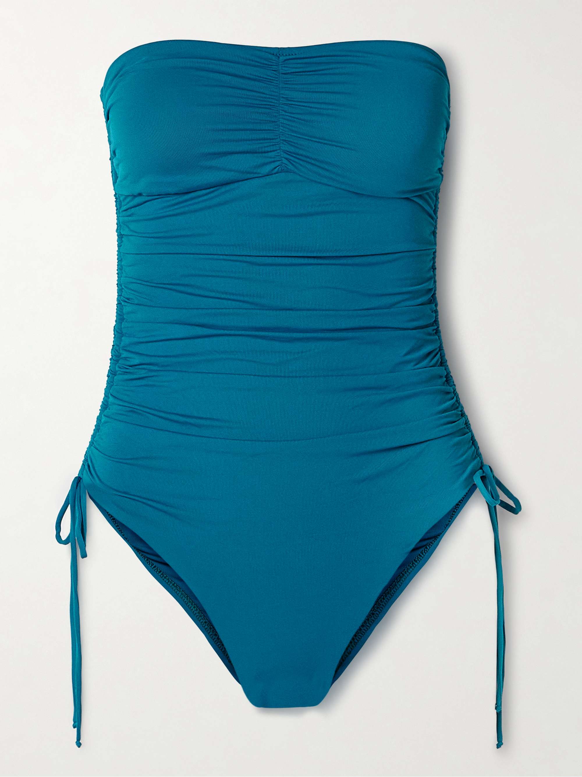 Sydney strapless ruched swimsuit view