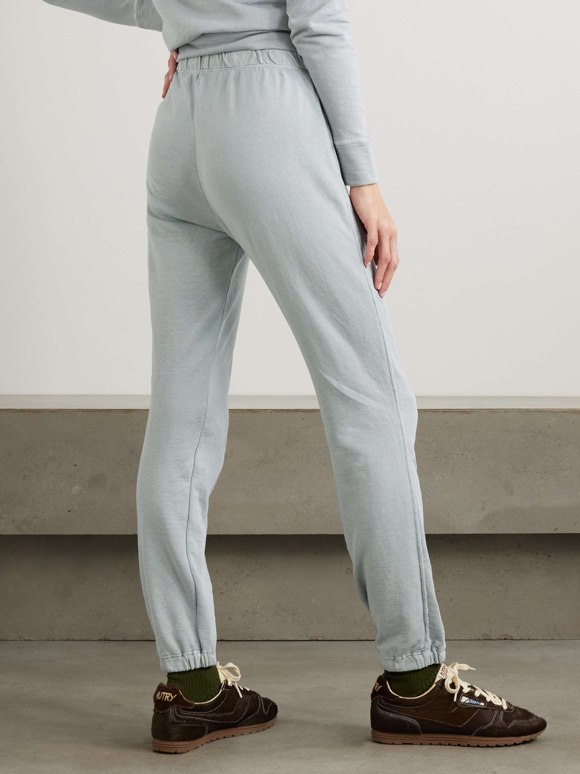 Vintage French cotton-terry track pants view
