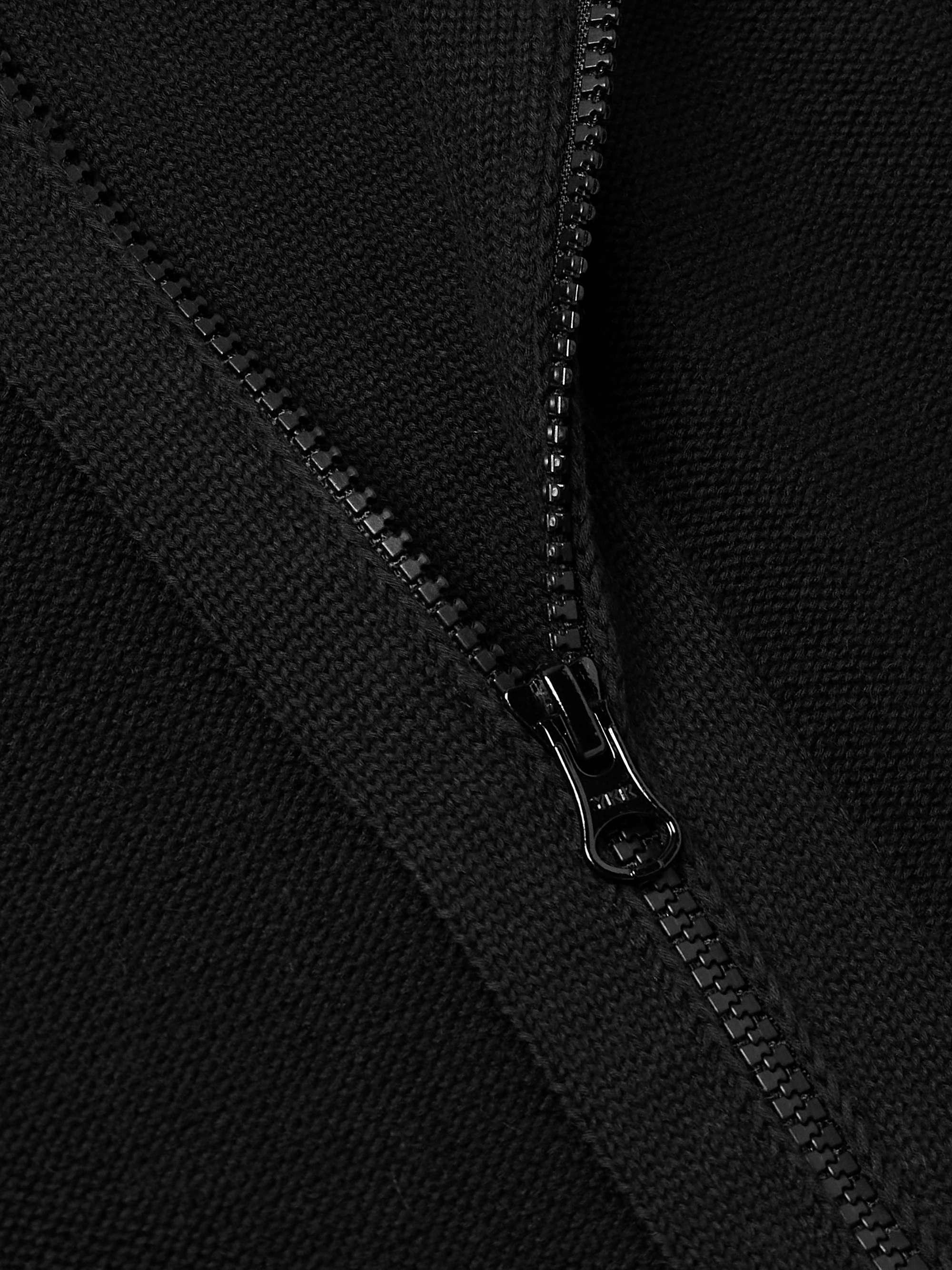 Ghost Logo-Appliquéd Cotton and Cashmere-Blend Zip-Up Cardigan view