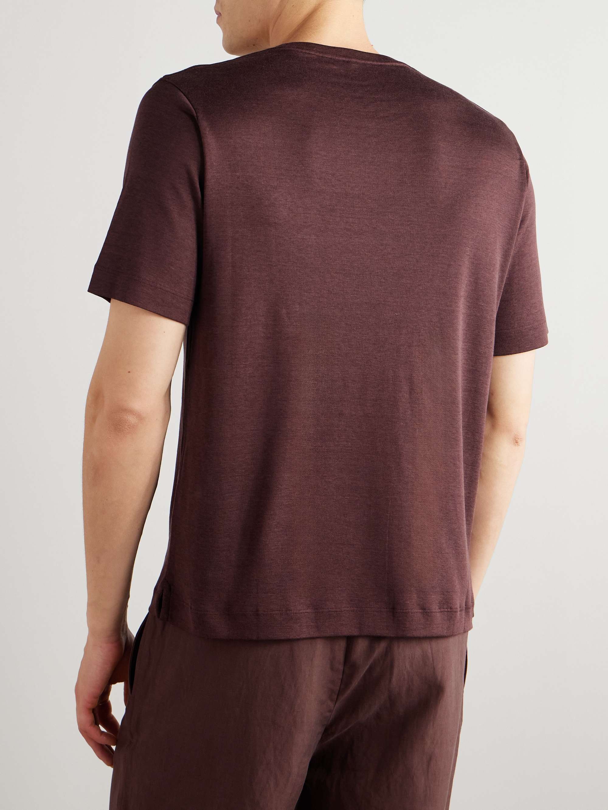 Mazzorbo Silk and Cotton-Blend Jersey T-Shirt view