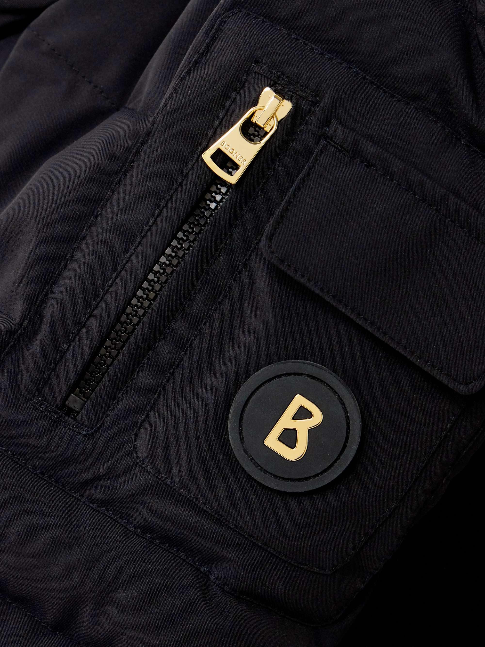 Ellya hooded belted quilted ski jacket view