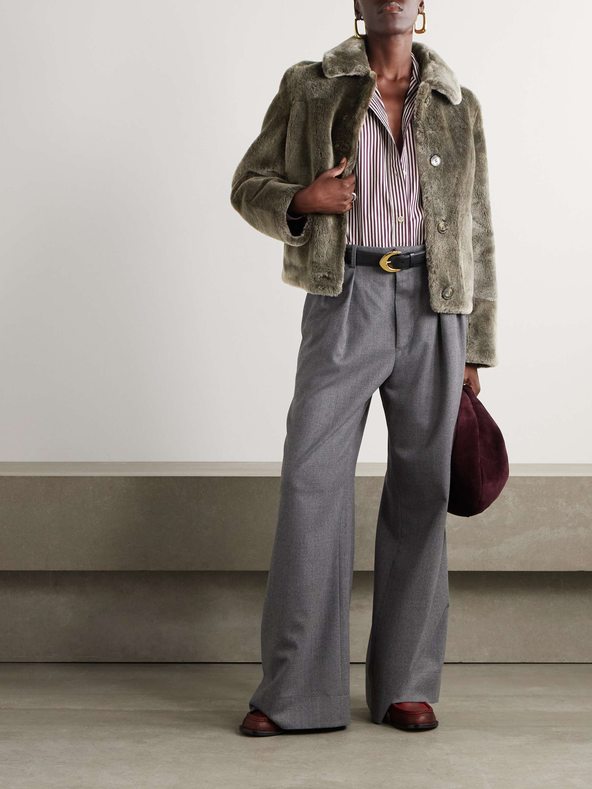 Shearling coat view
