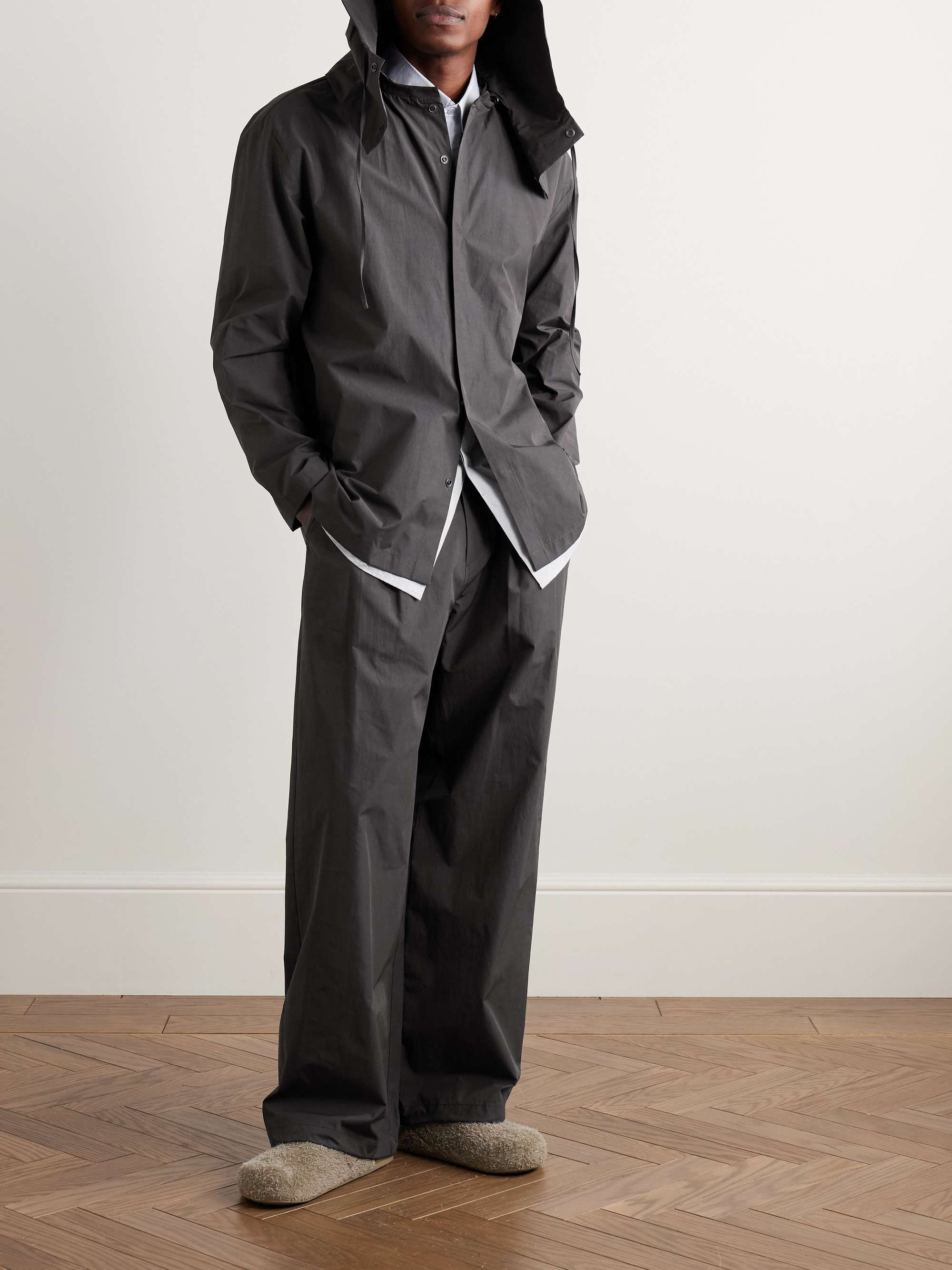 Hooded Poplin Jacket view