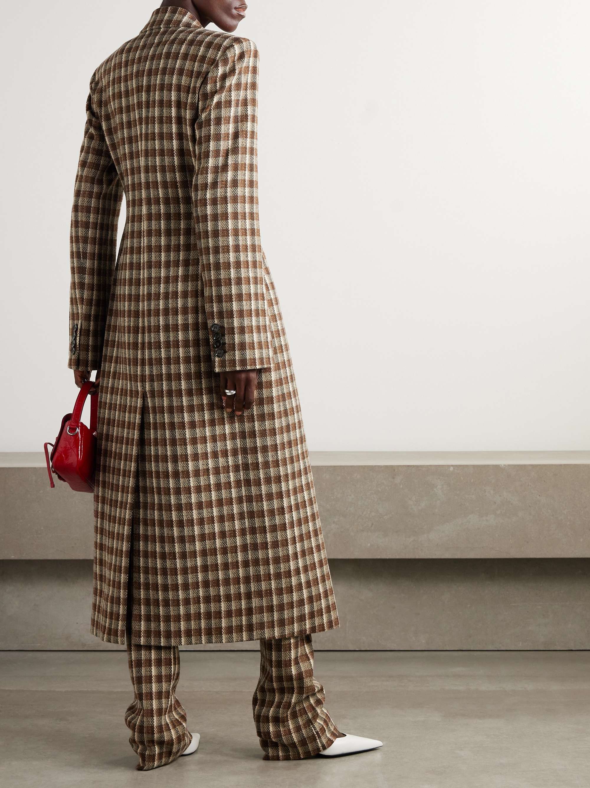 Checked tweed coat view