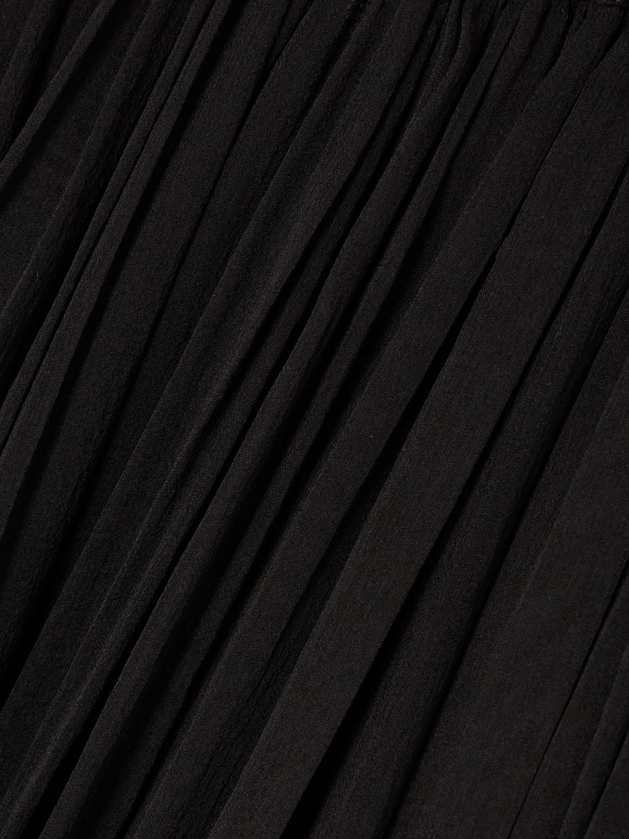 Tiered gathered silk-chiffon maxi skirt view