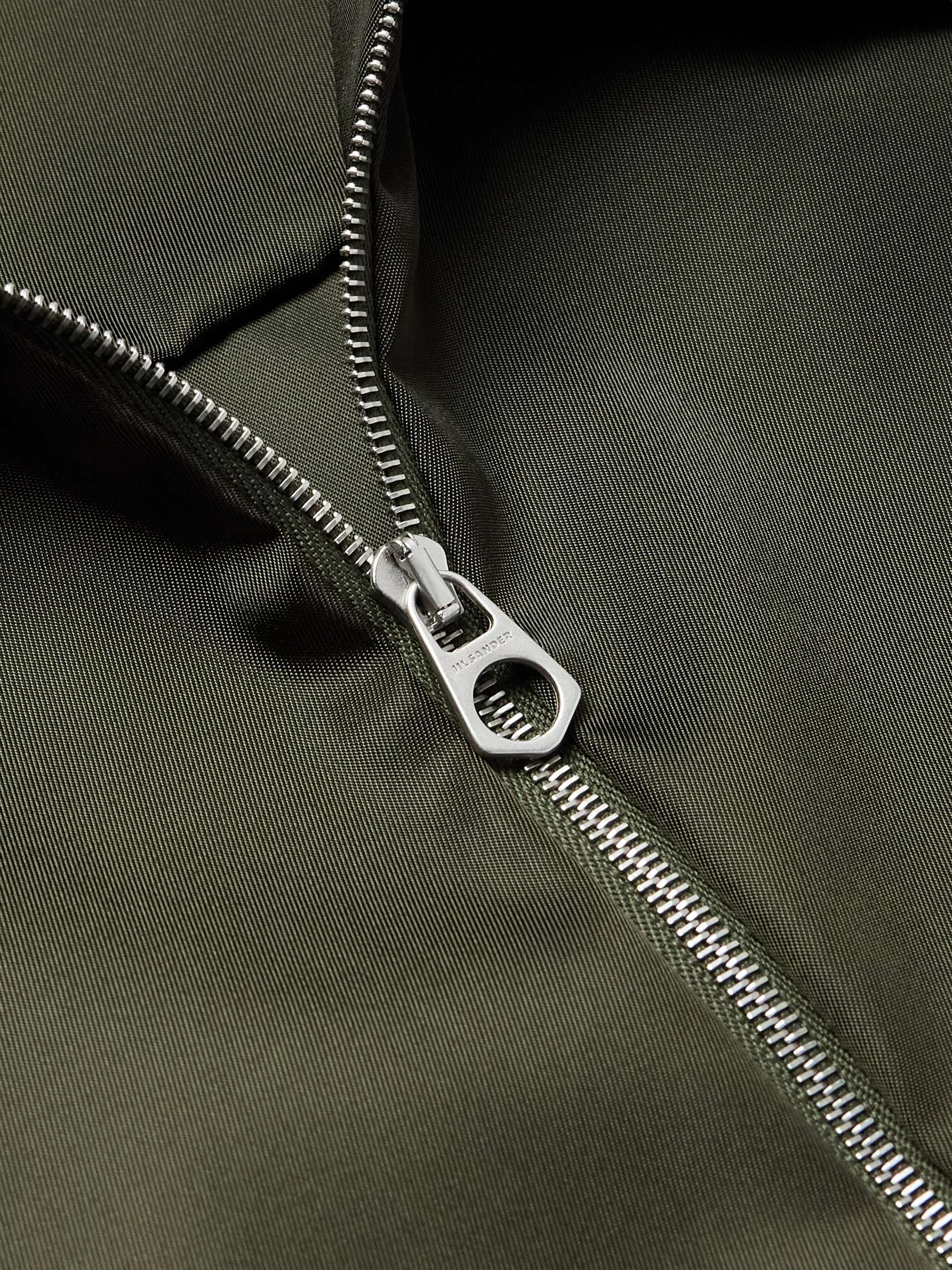 Twill Zip-Up Overshirt view