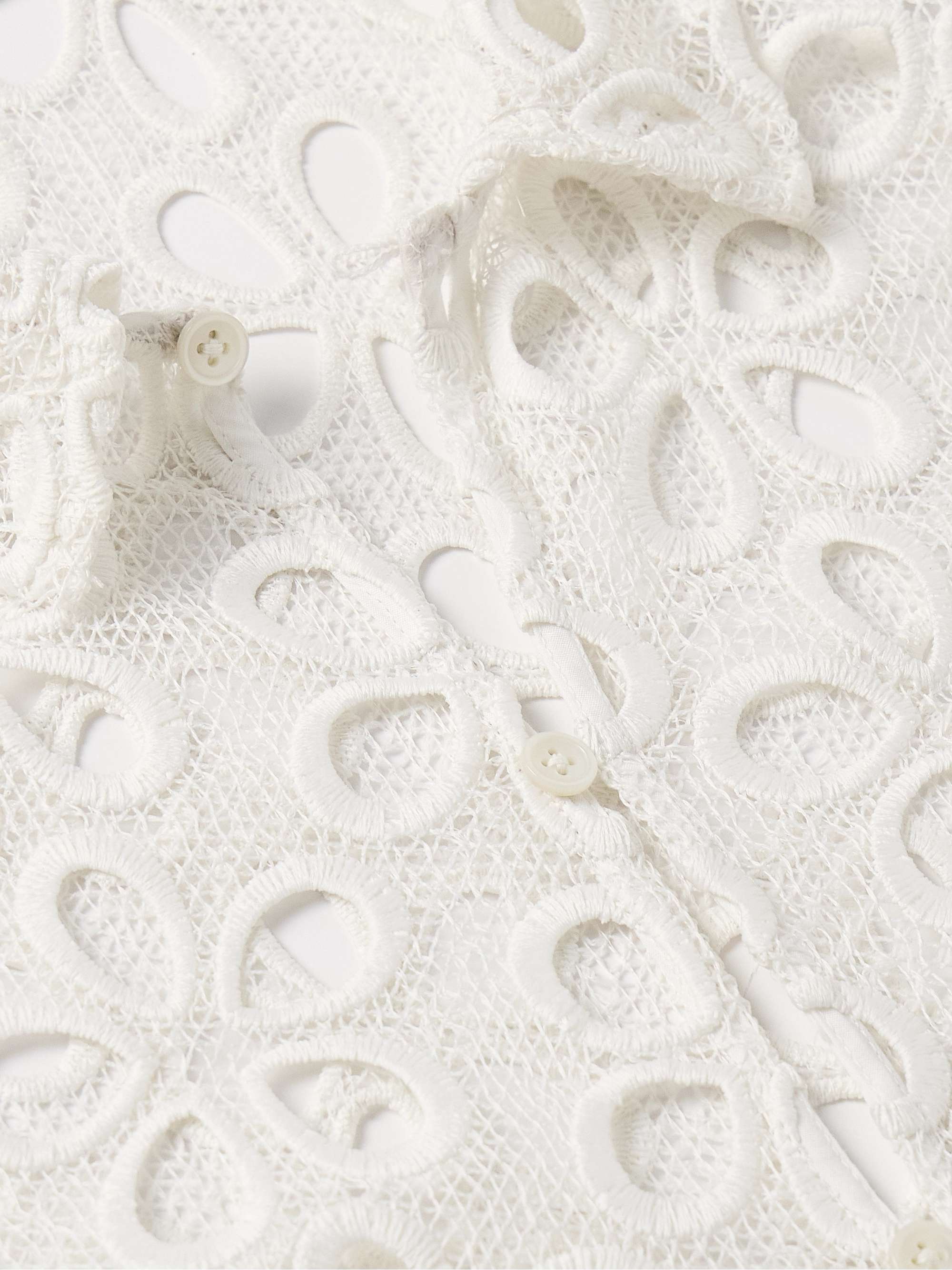 Primrose Broderie Anglaise Cotton-Lace Shirt view