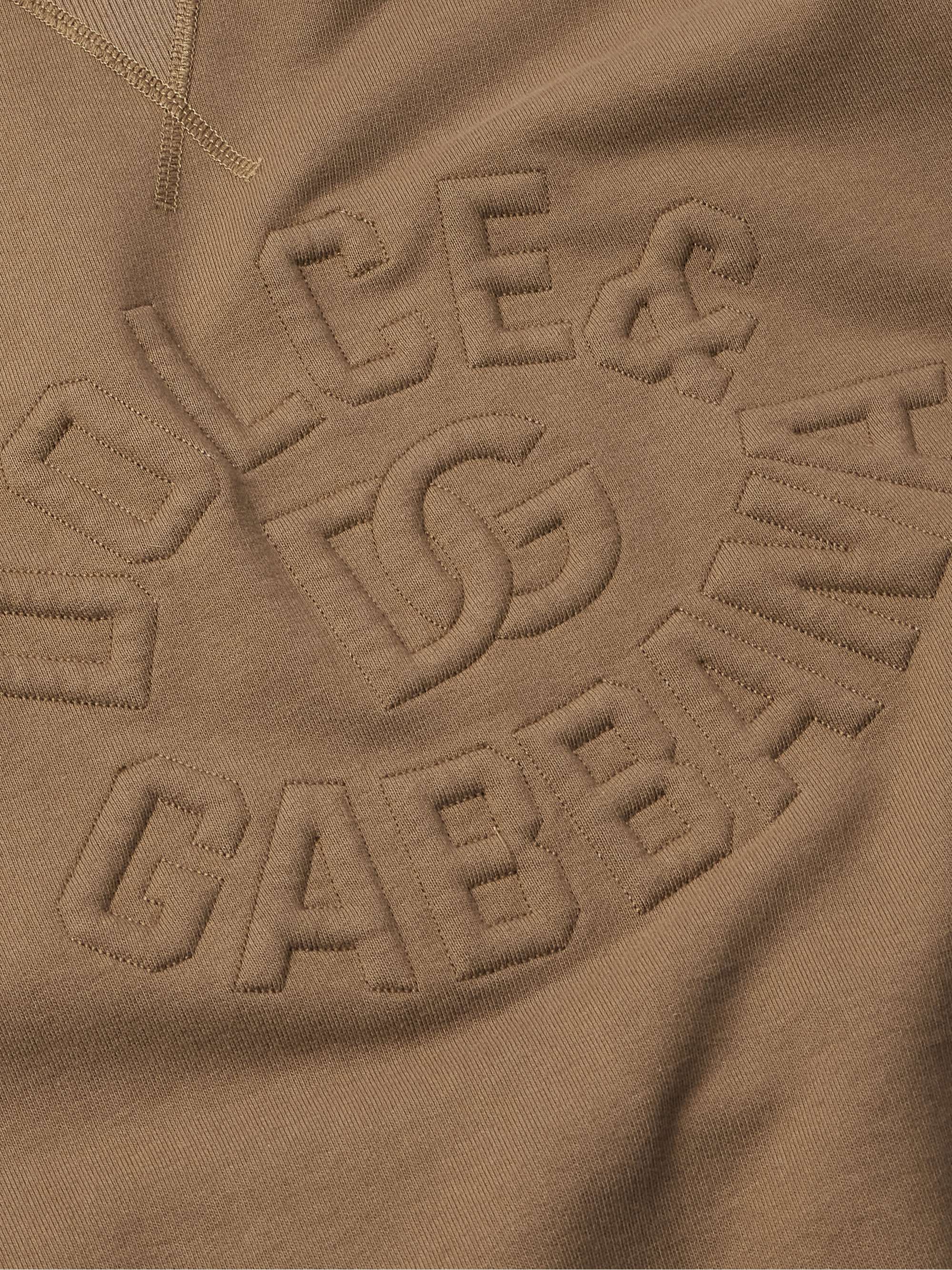 Logo-Embossed Cotton-Jersey Hoodie view