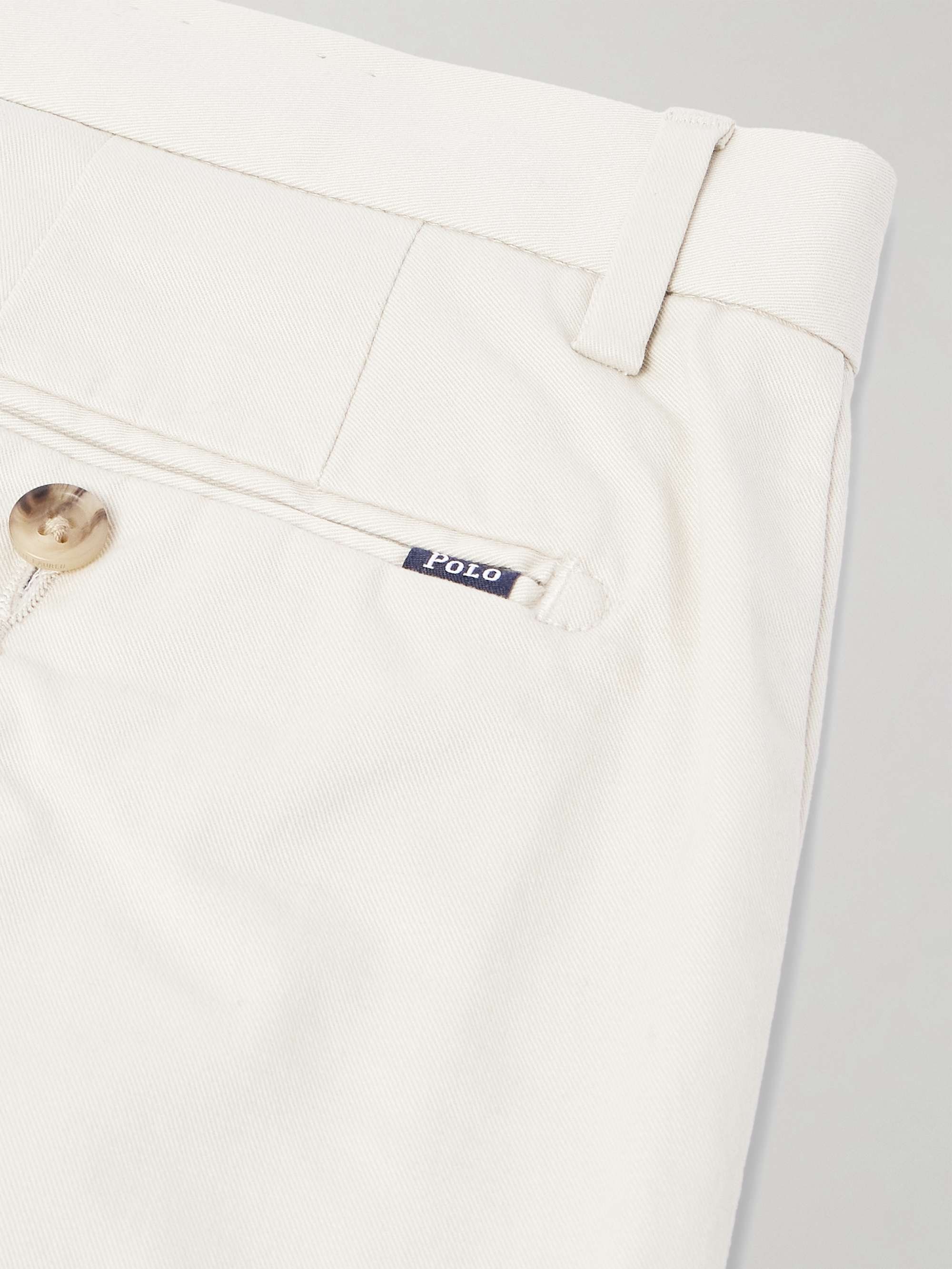 Slim-Fit Stretch-Cotton Twill Trousers view