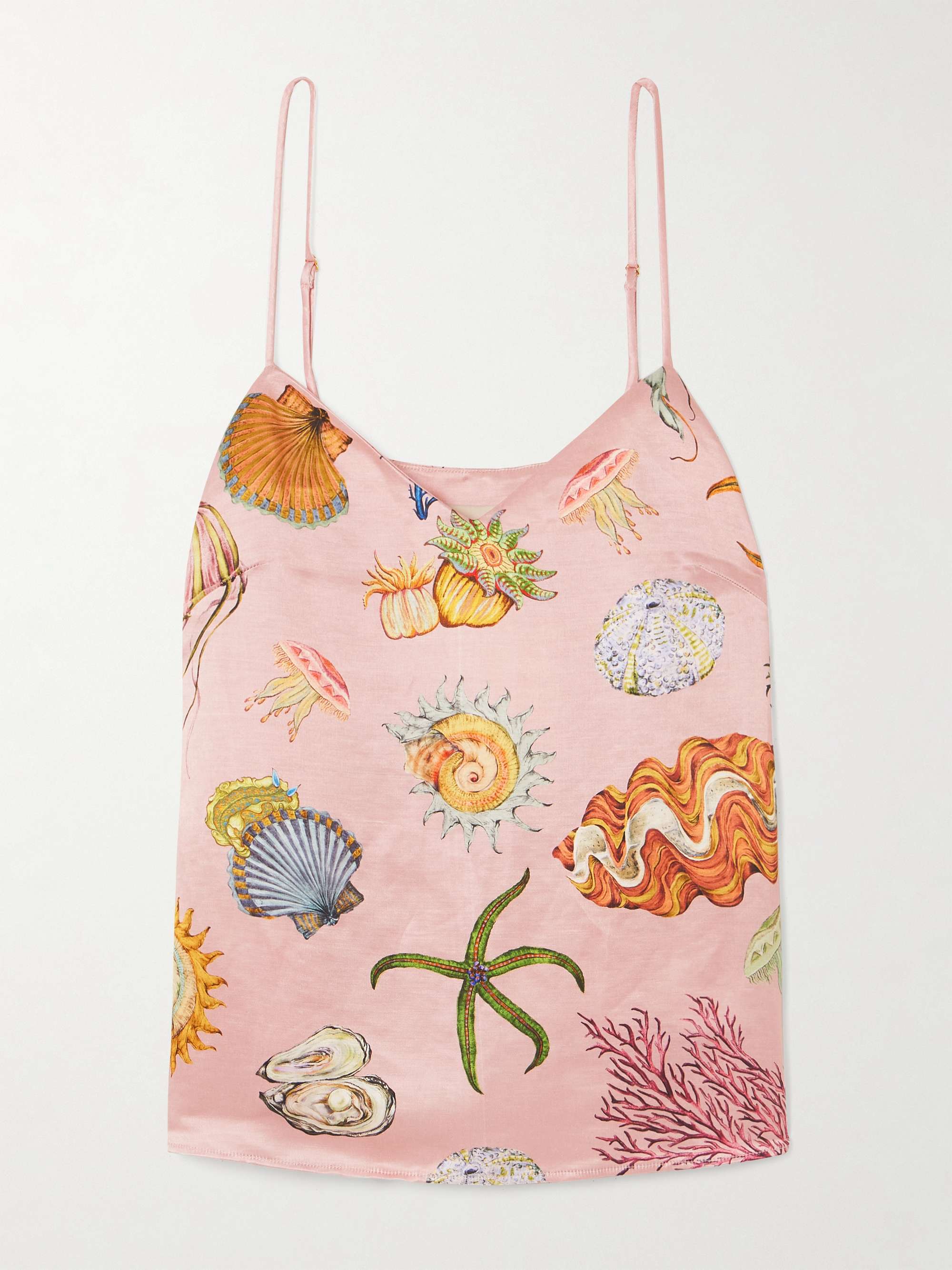 + Sam Pauletto Nereids printed hemp and silk-blend camisole view
