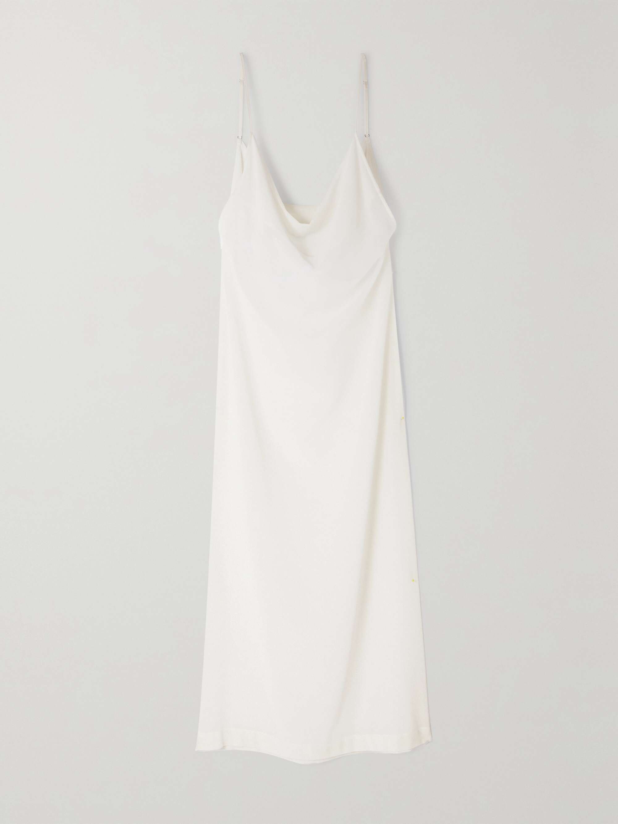 Draped cotton-sateen midi dress view