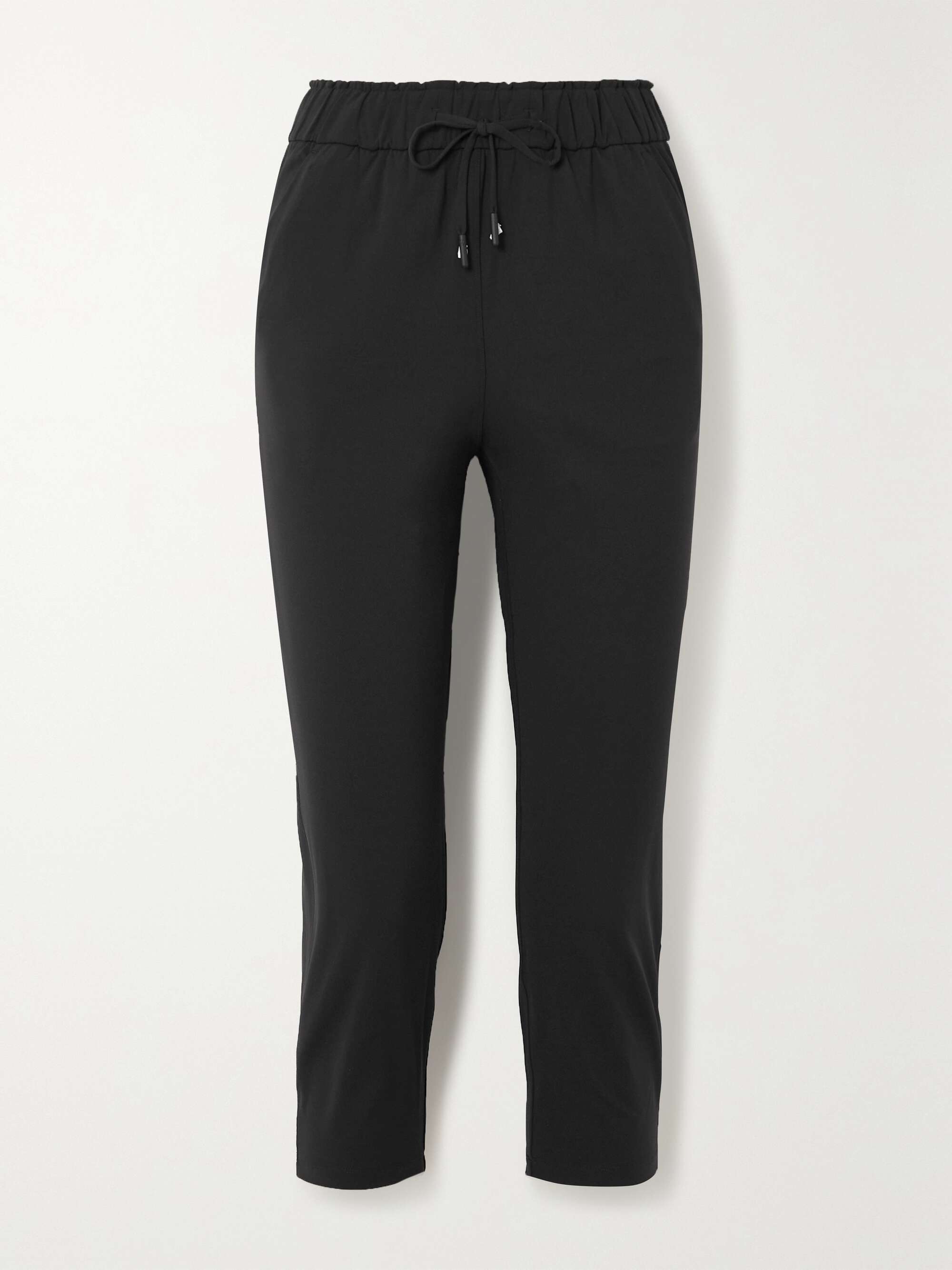 Cropped high-rise stretch track pants view