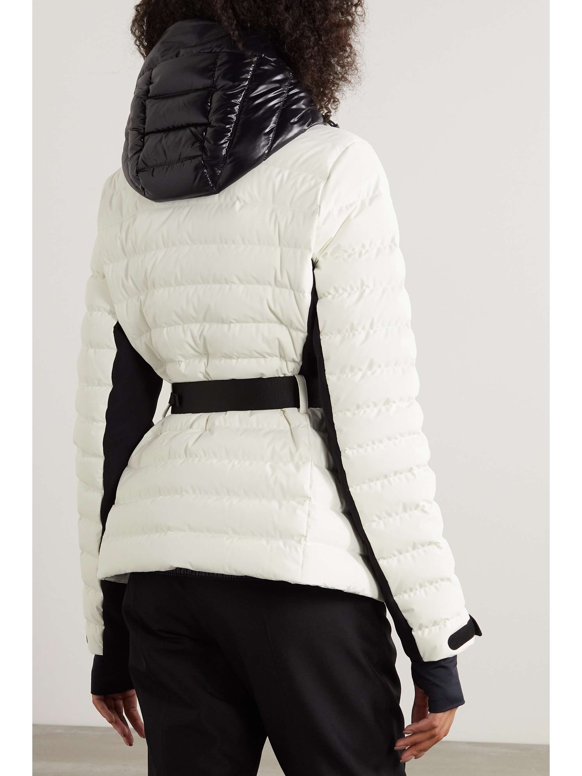 Bruche belted two-tone quilted down ski jacket view