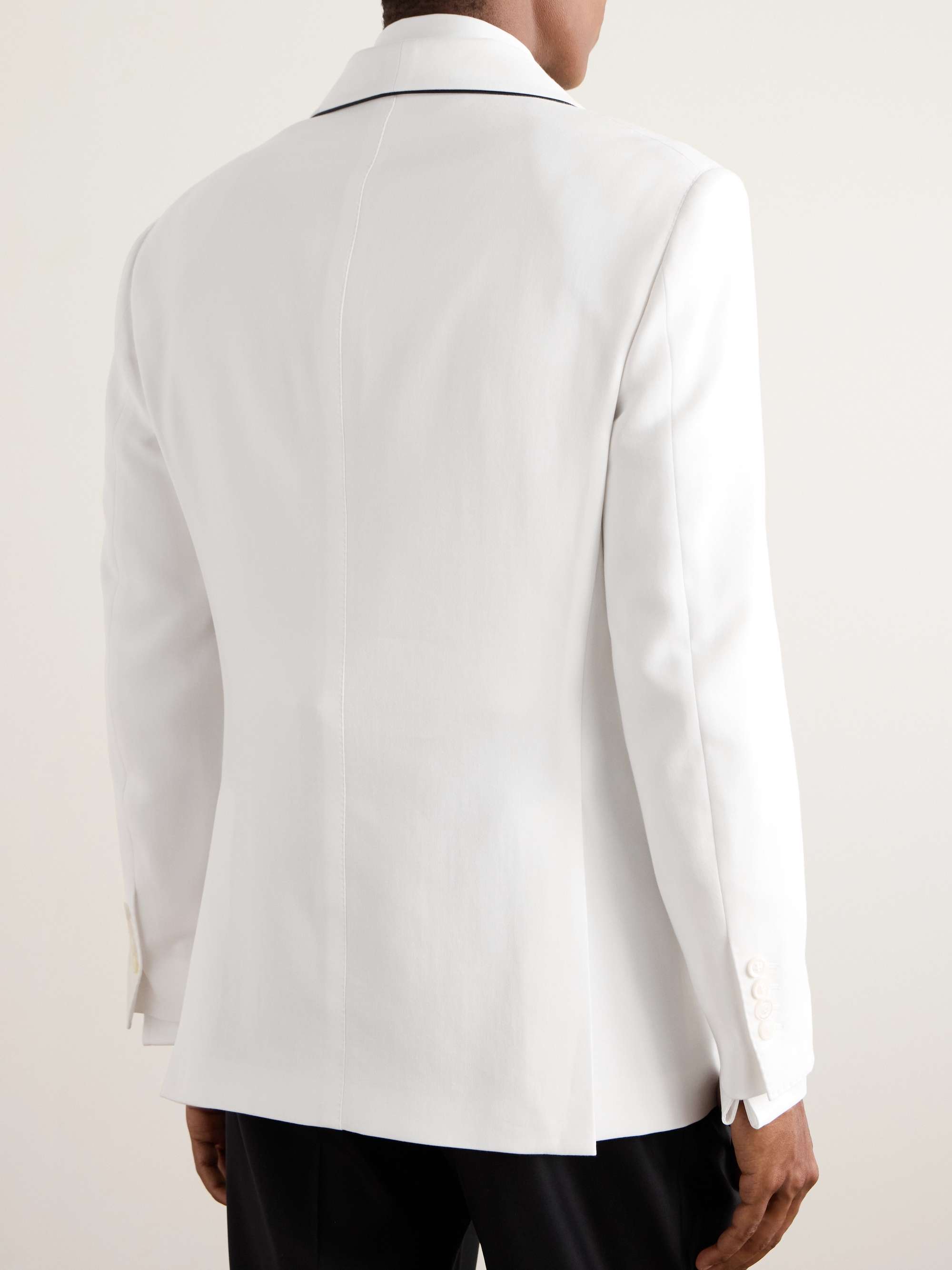 Double-Breasted Cotton Tuxedo Jacket view