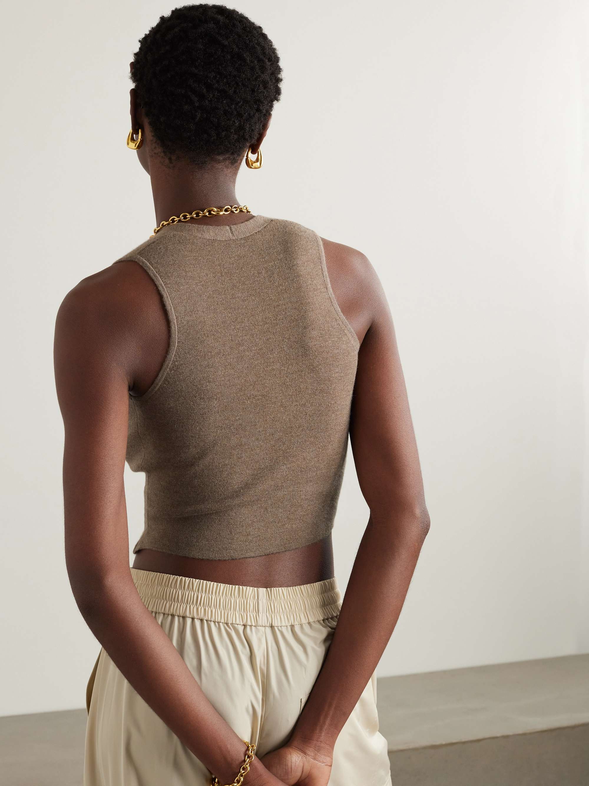 Paige cashmere vest view