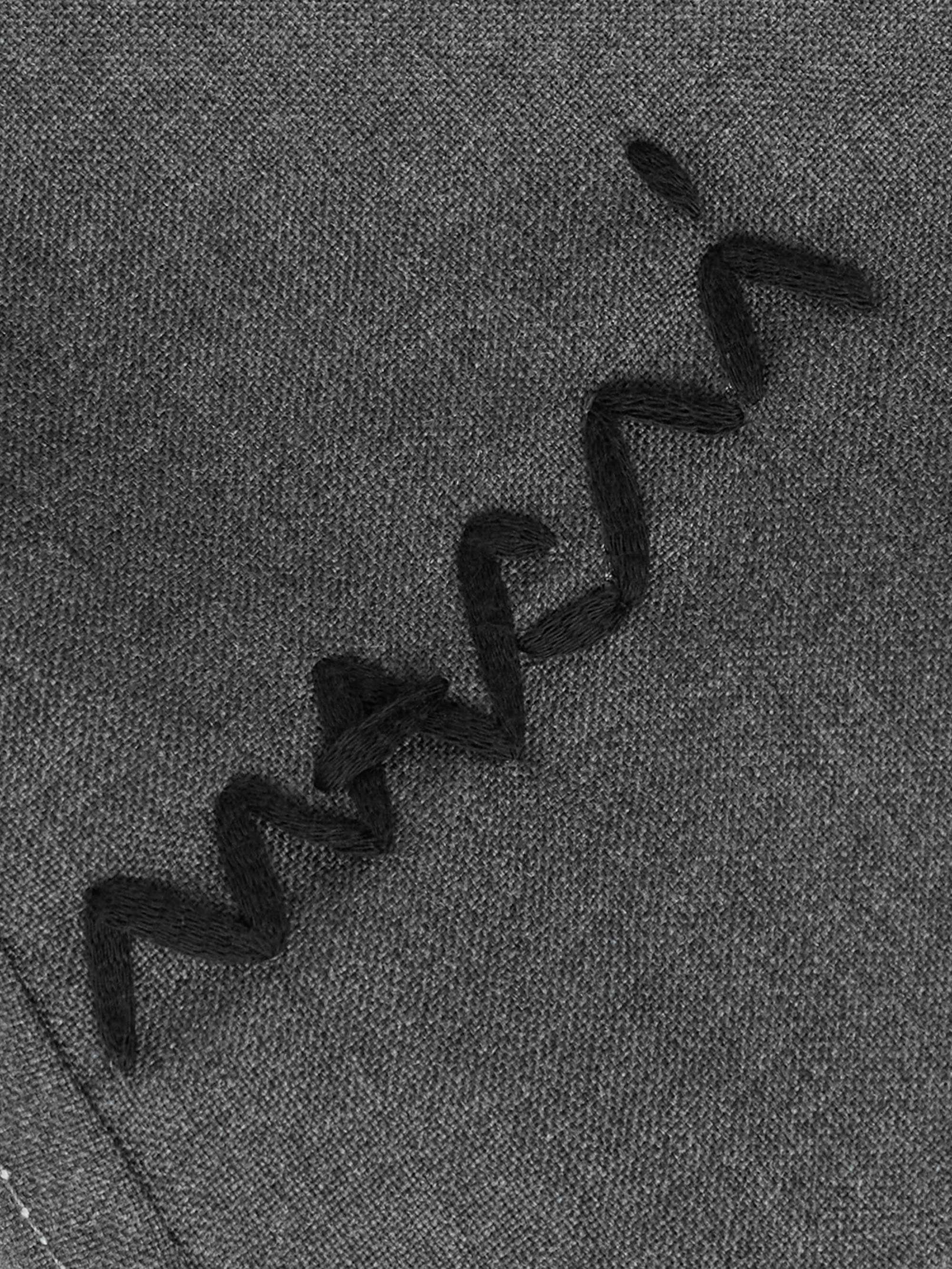 Embroidered wool shirt view