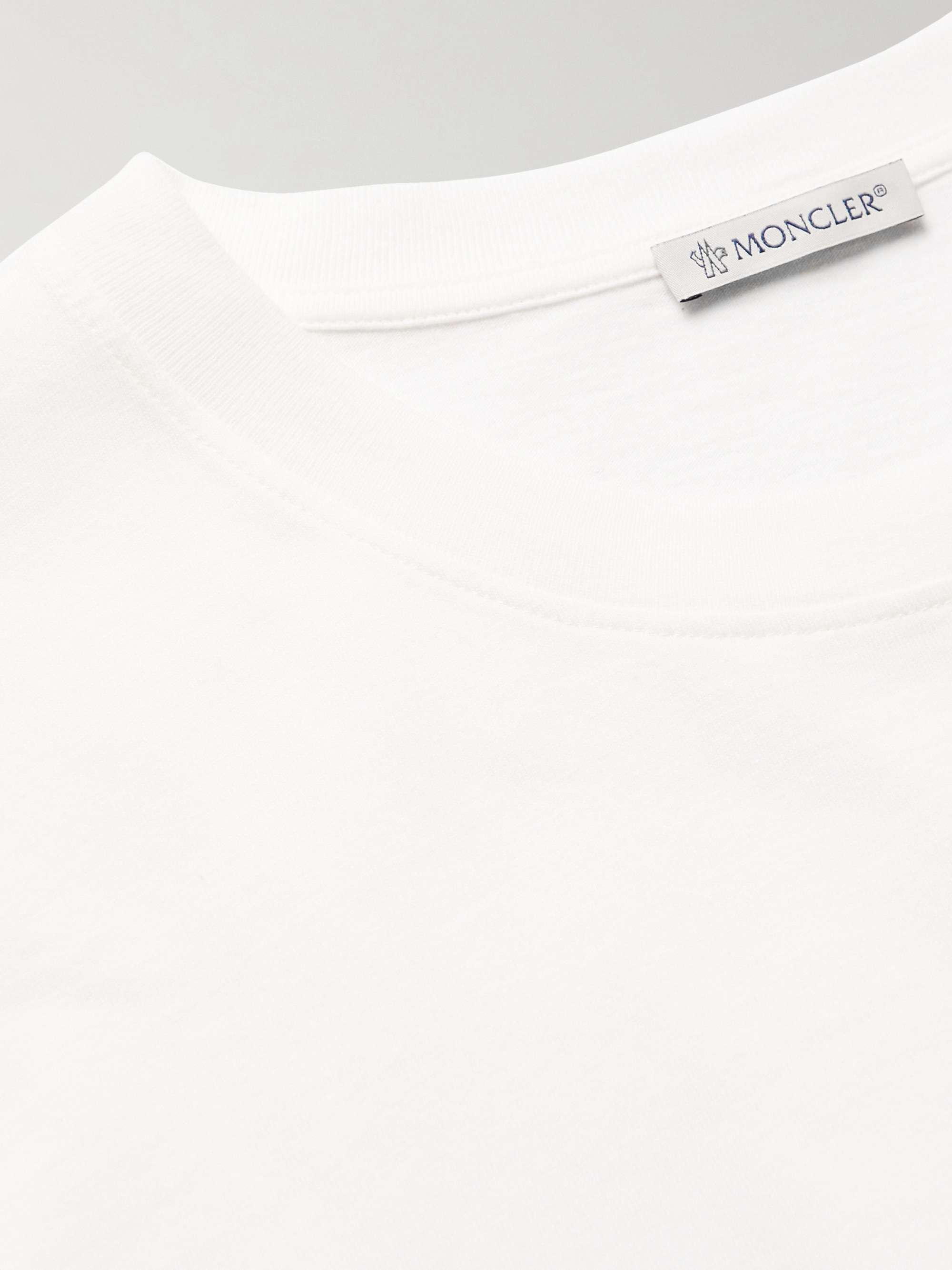 6 Moncler 1017 ALYX 9SM Logo-Embellished Cotton-Jersey T-Shirt view