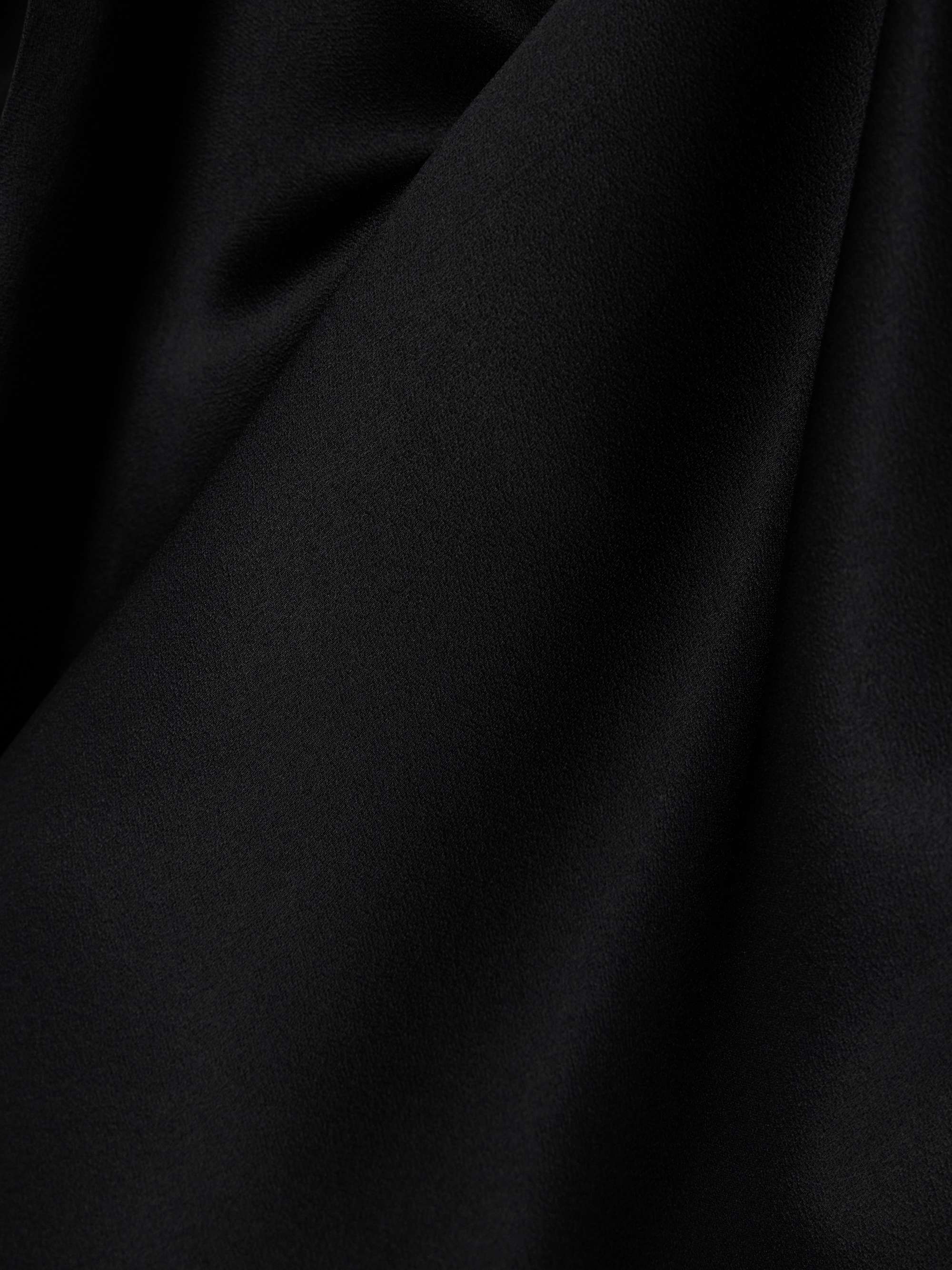 Draped satin-crepe blouse view