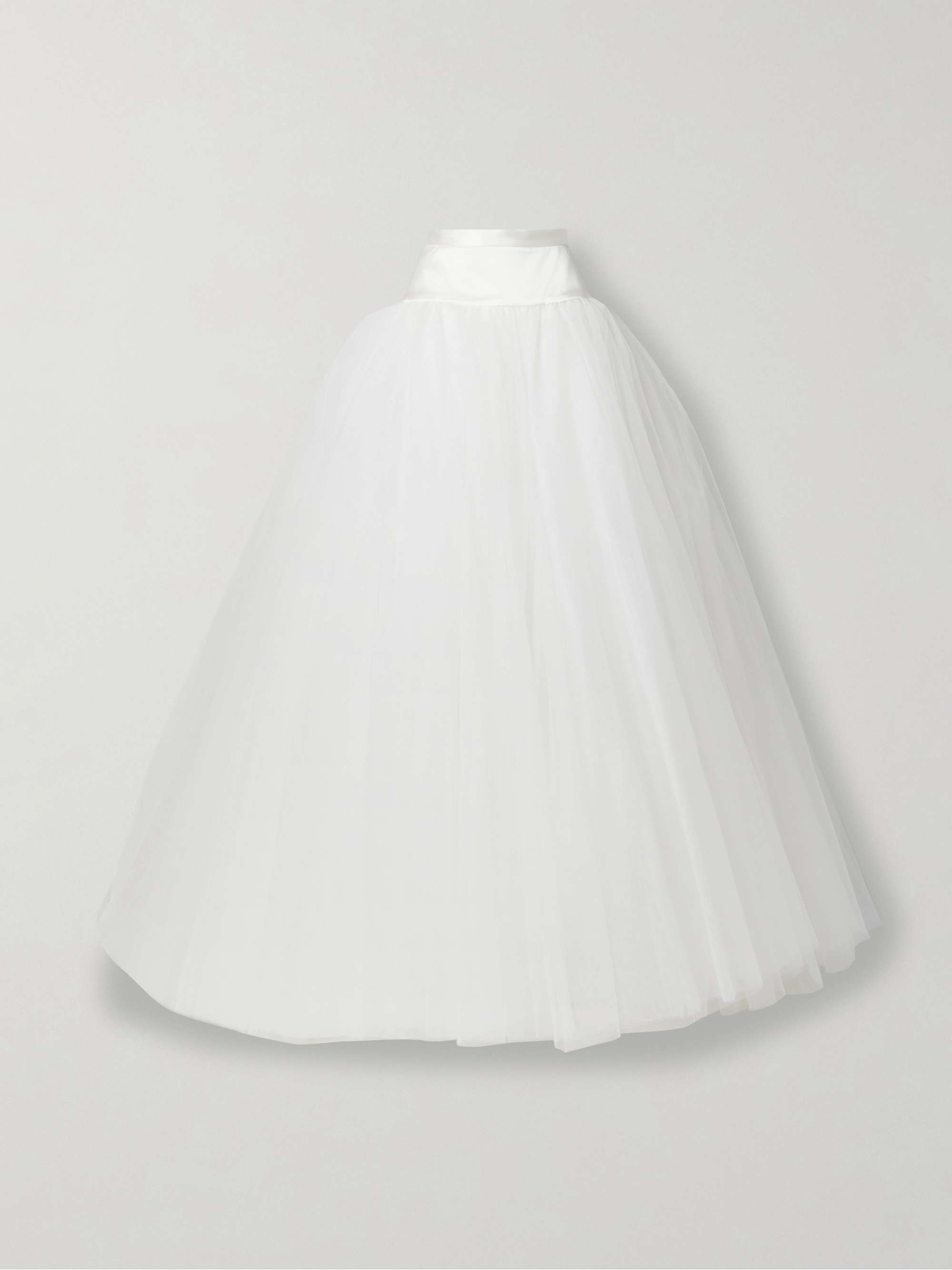 Joe Petticoat satin-trimmed tulle and crinoline maxi skirt view