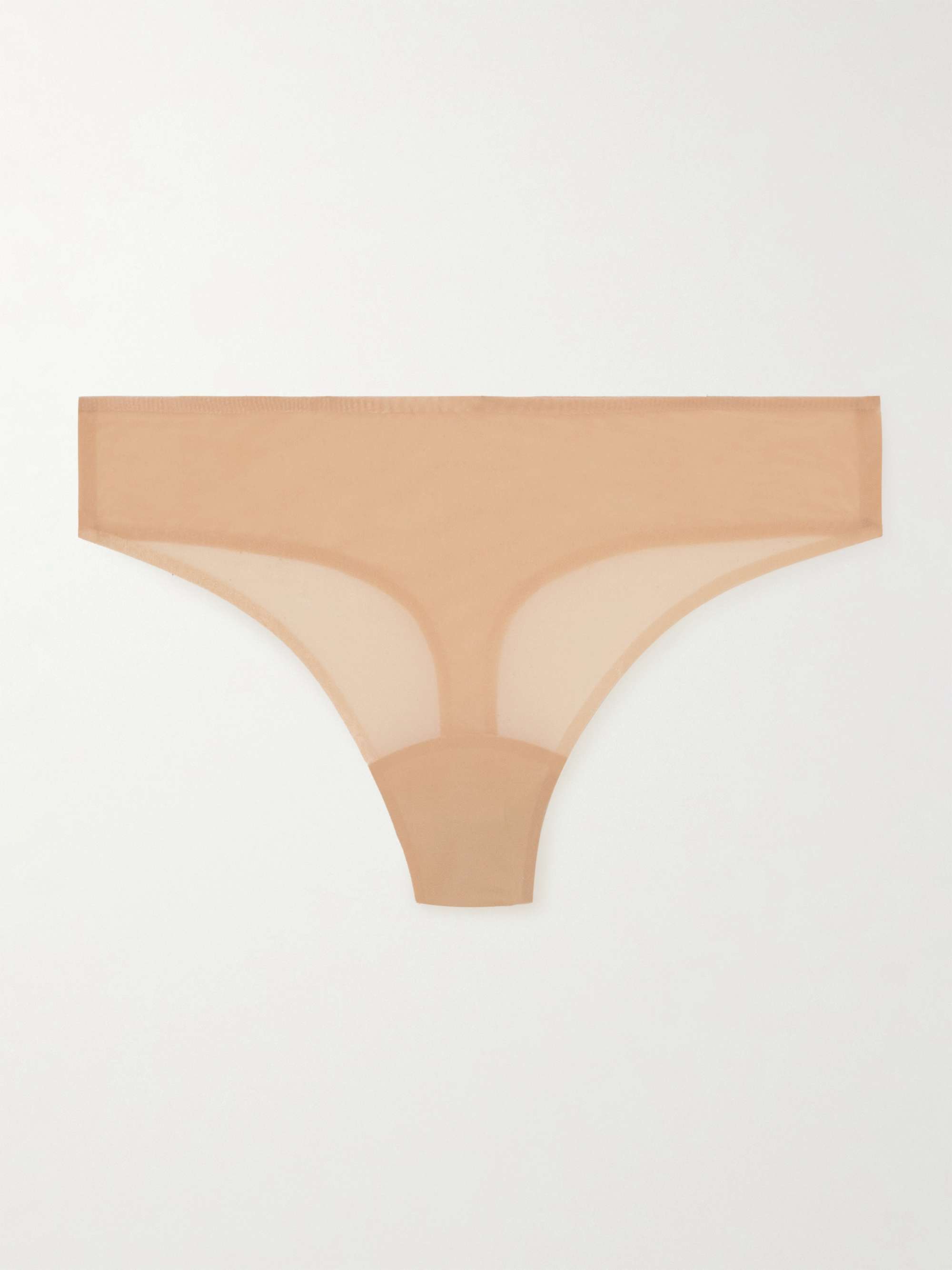 Chic mesh thong view