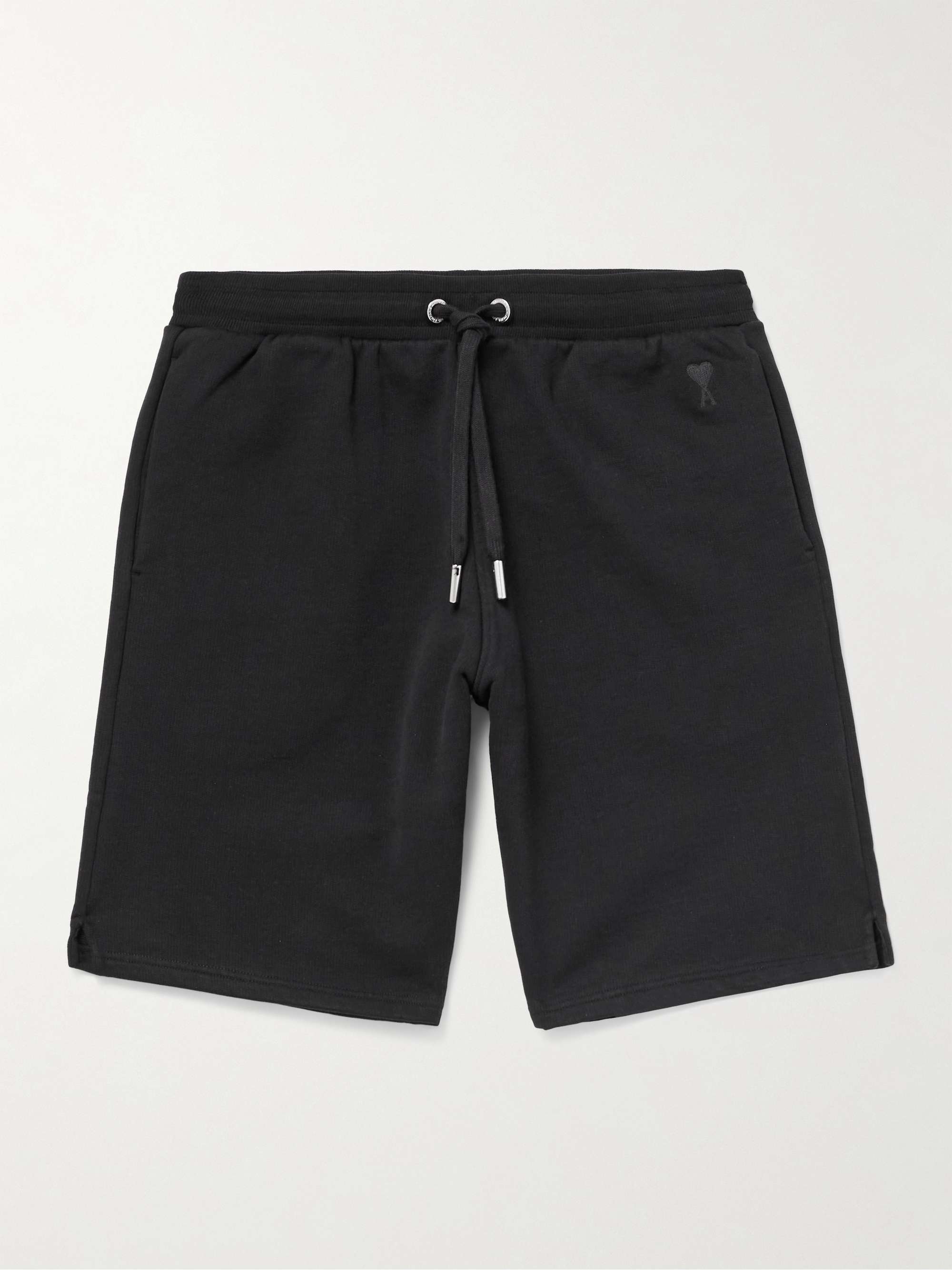 ADC Wide-Leg Organic Cotton-Jersey Drawstring Shorts view