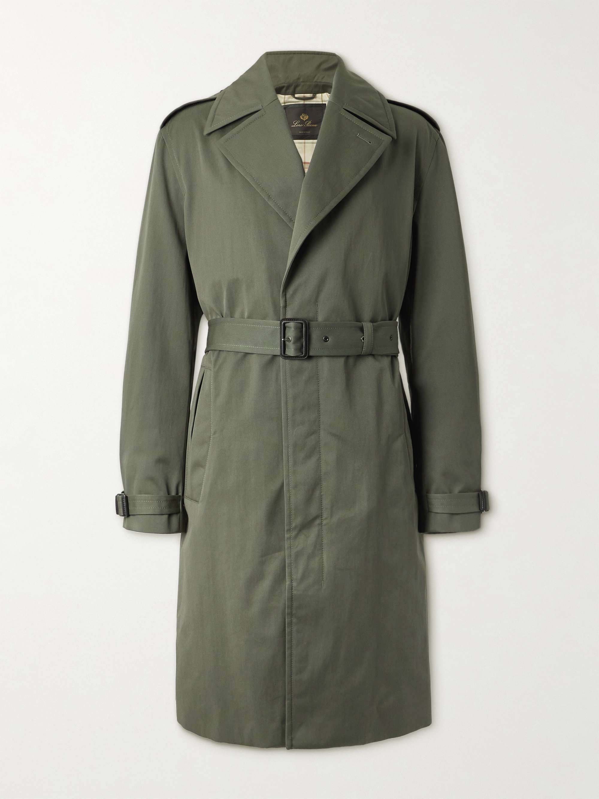 Nevado Belted Cotton-Twill Coat view