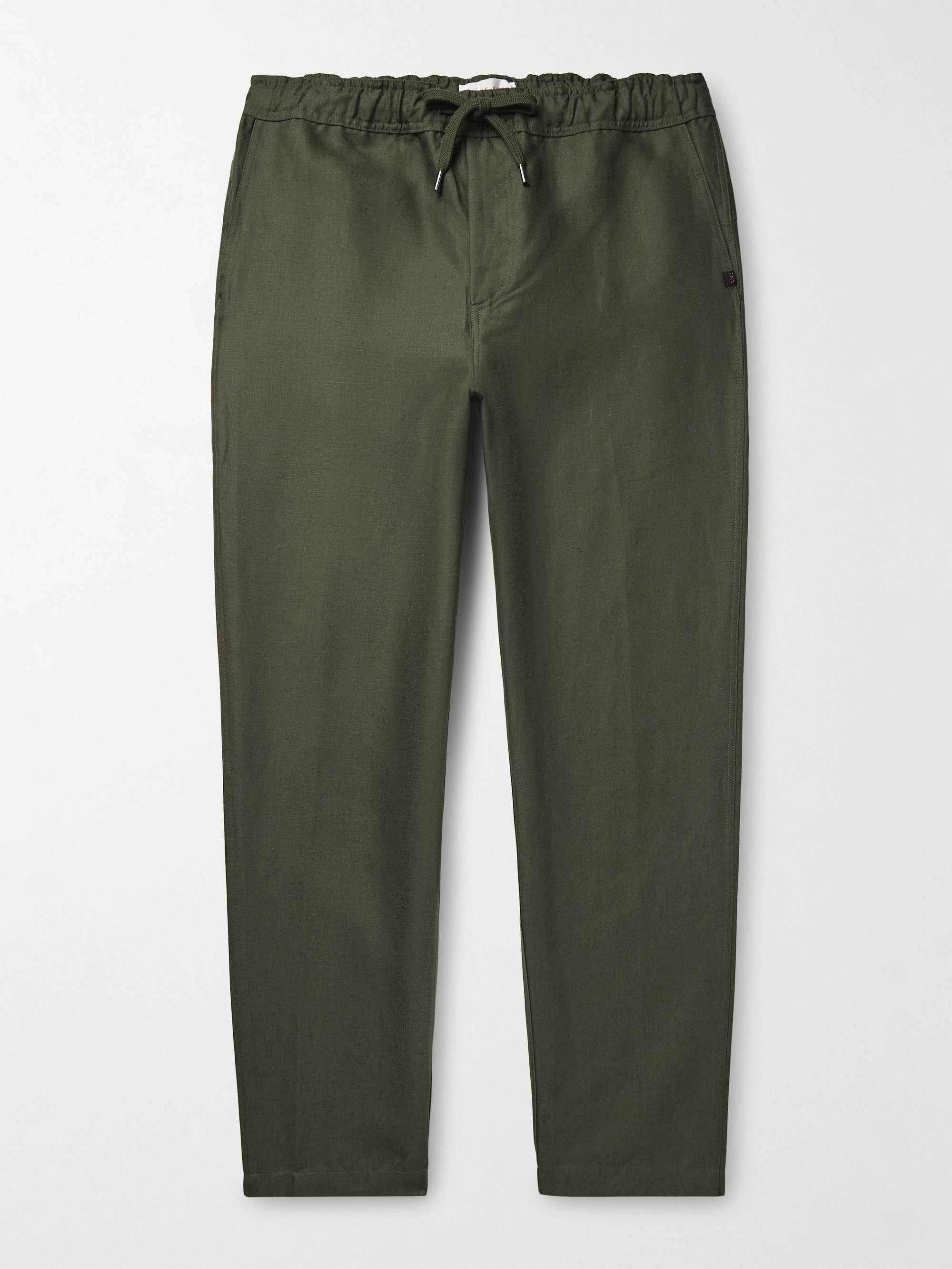 Sydney Slim-Fit Linen Drawstring Trousers view