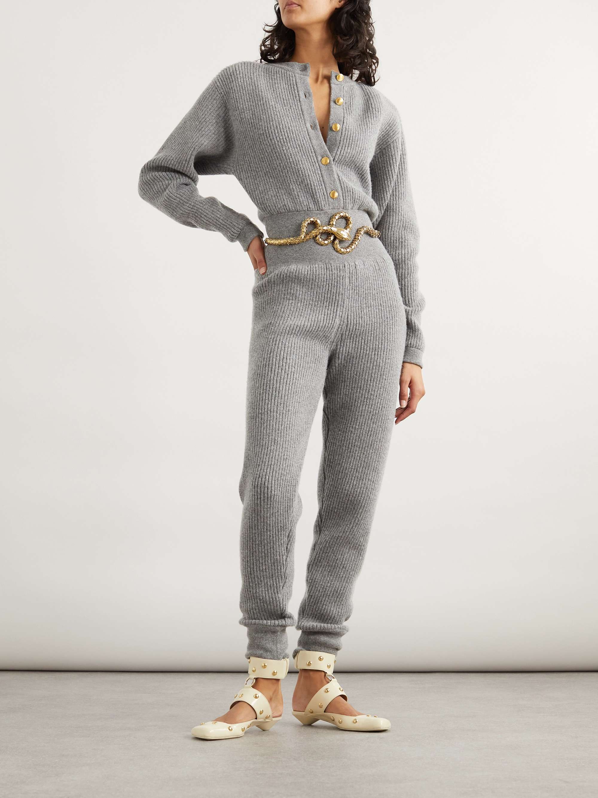 Ribbed wool-blend jumpsuit view