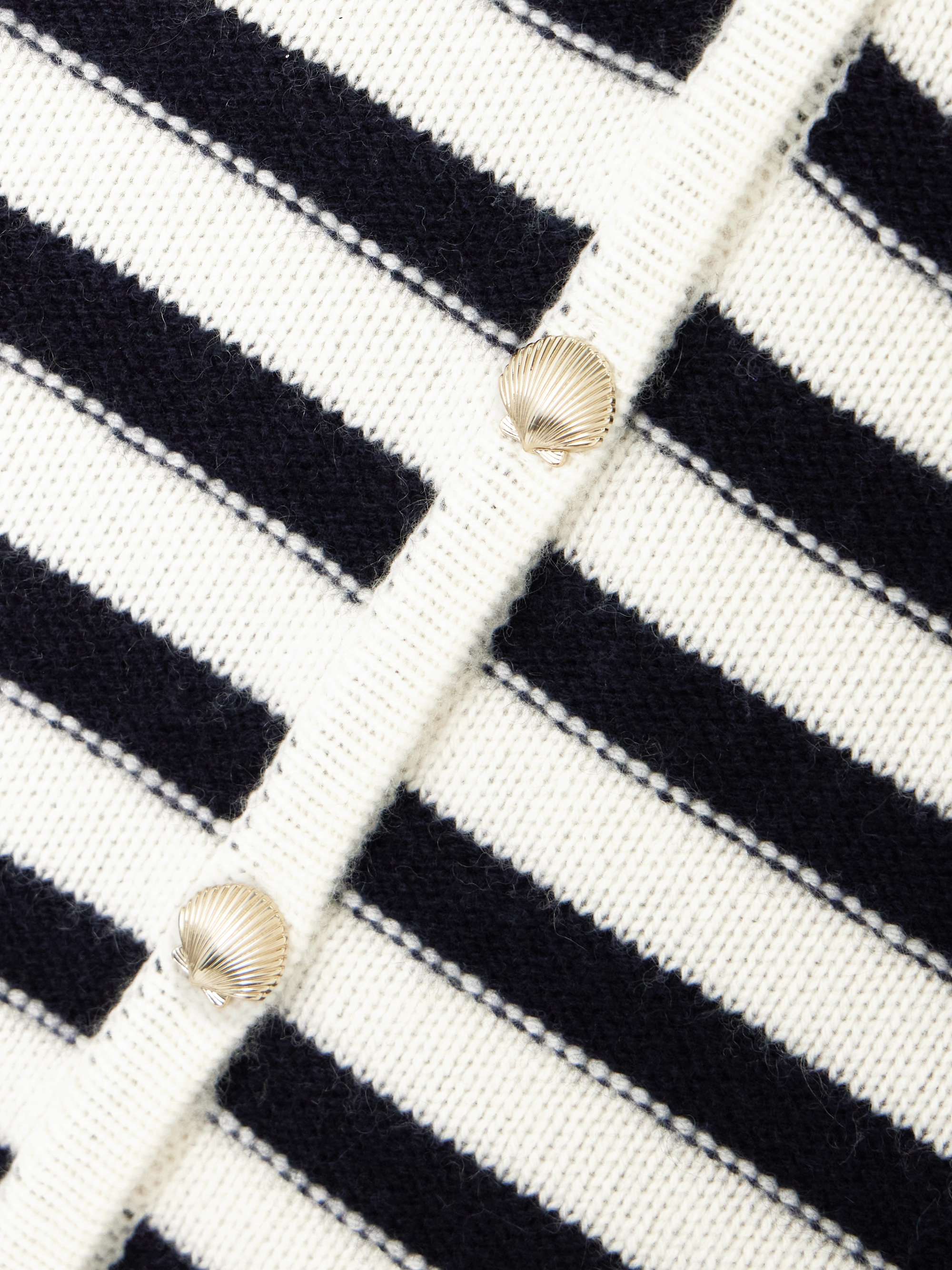 Striped cashmere vest view